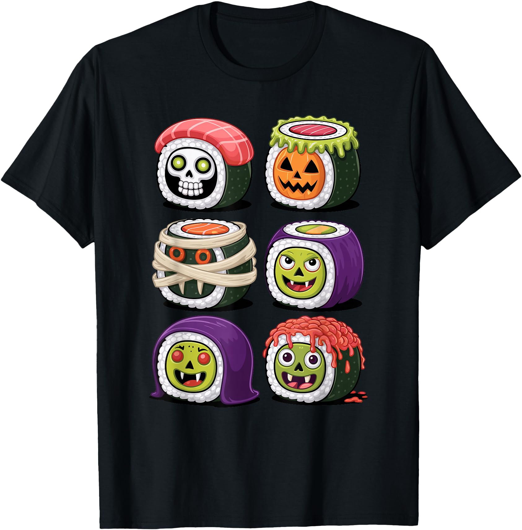 Halloween Sushi Japanese Food Skeleton Witch Mummy