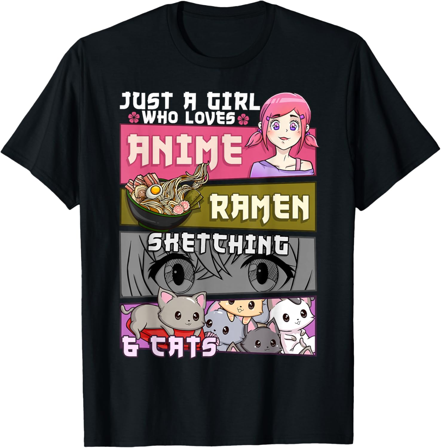 Ramen Cat Anime Sketching Just a Girl Who Loves