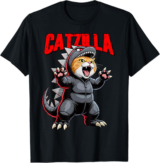 Catzilla Cute Kitty for Cat Mom &amp; Dad Pet Lover T-Shirt