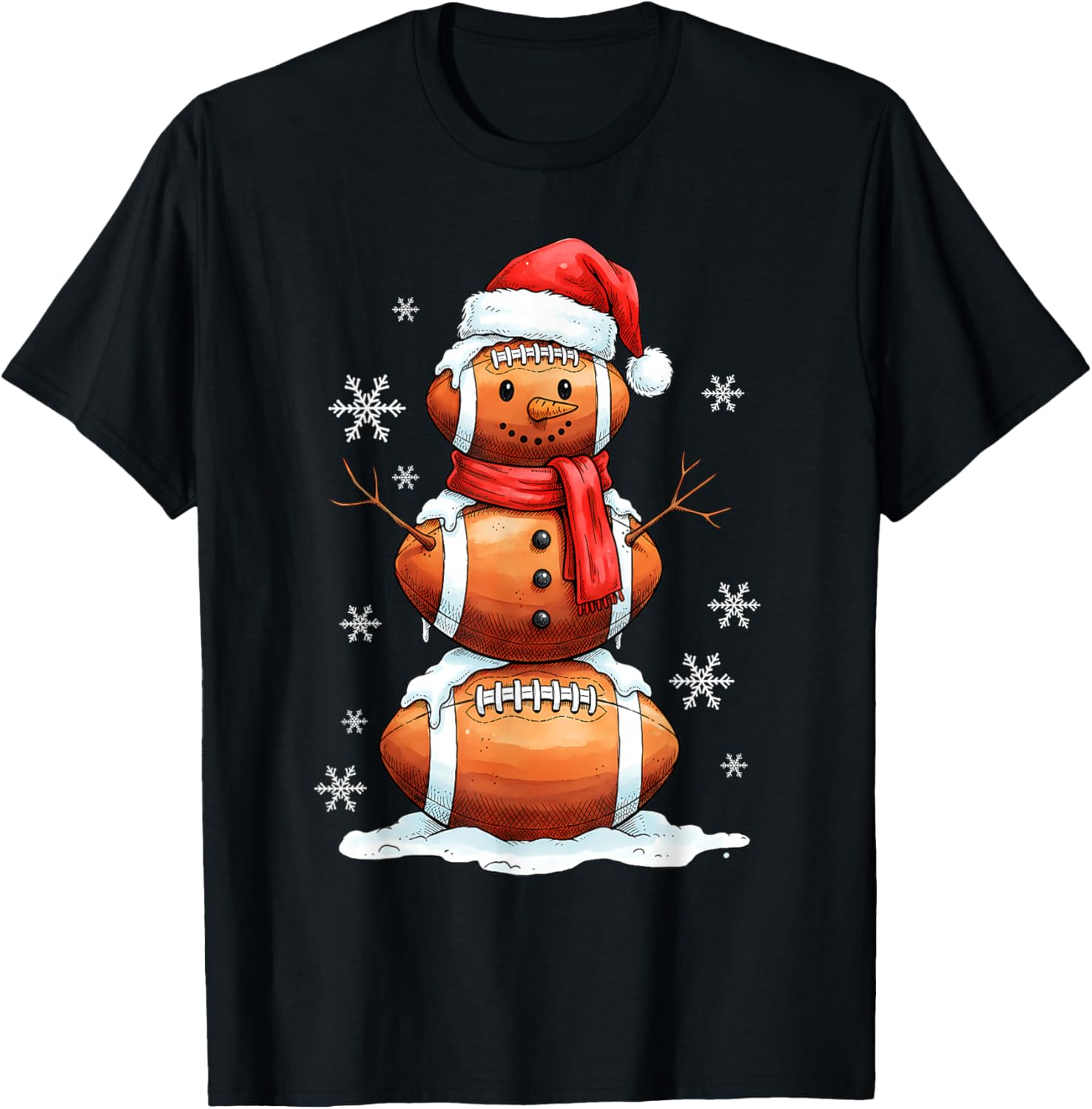 Football Snowman Christmas Holiday Sports Xmas Pajamas
