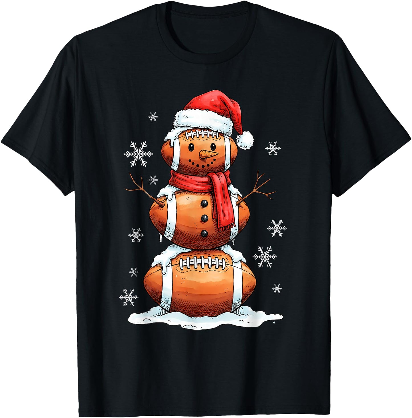 Football Snowman Christmas Holiday Sports Xmas Pajamas