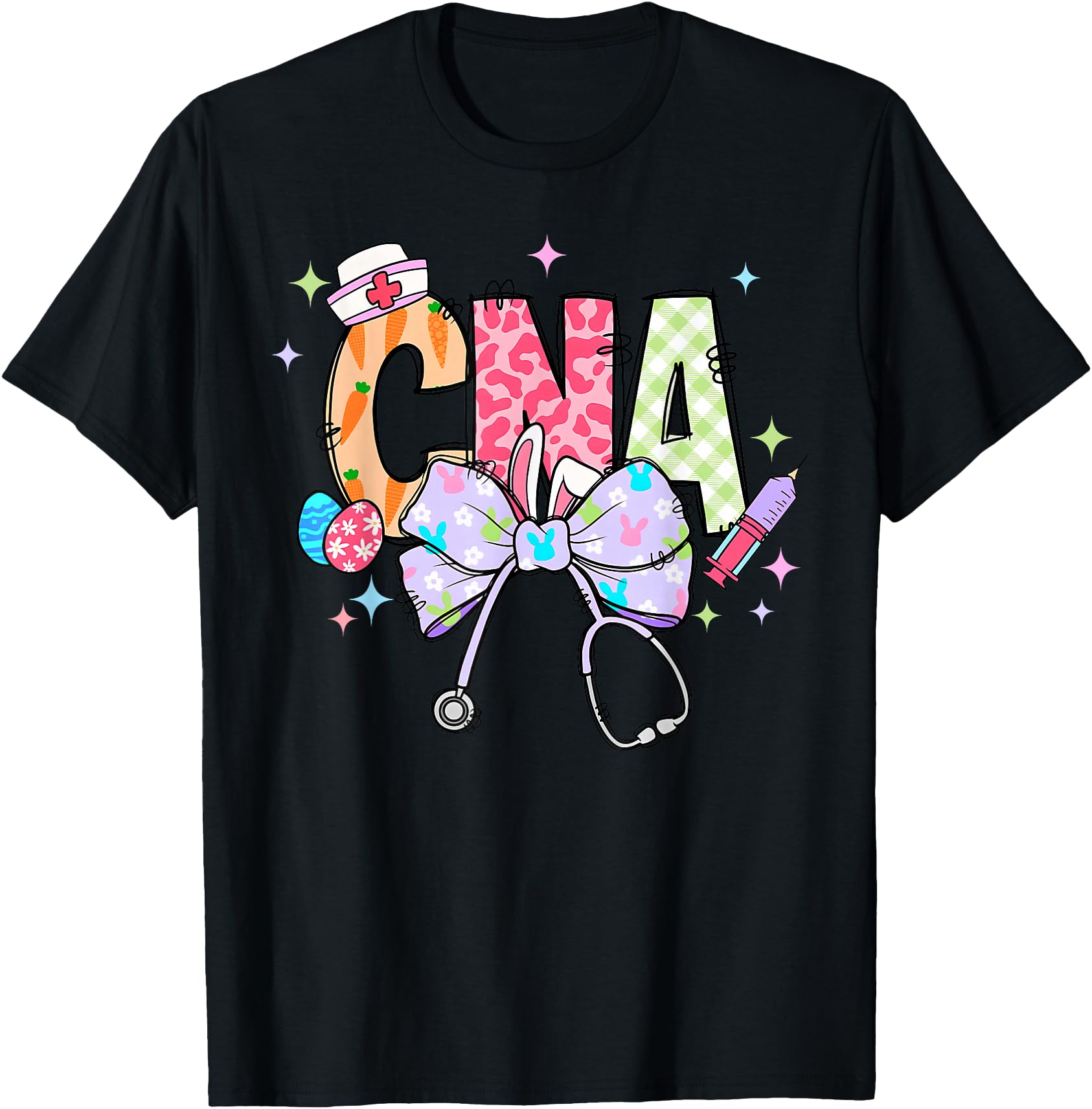 Coquette Bow Stethoscope CNA Nurse Happy Easter Day