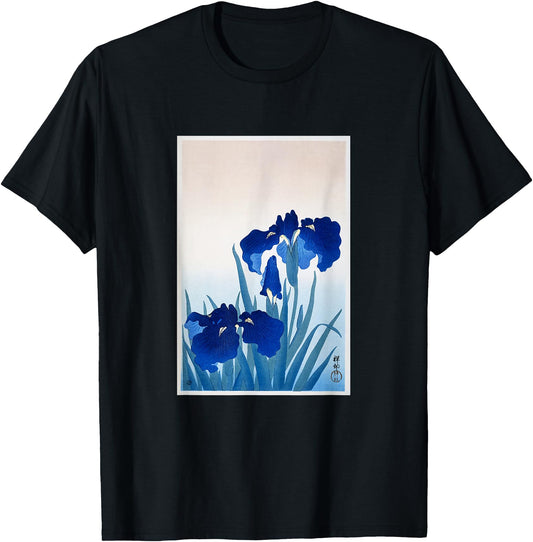 Aesthetic Vintage Japanese Shirt Iris Flower Art Gifts Shirt
