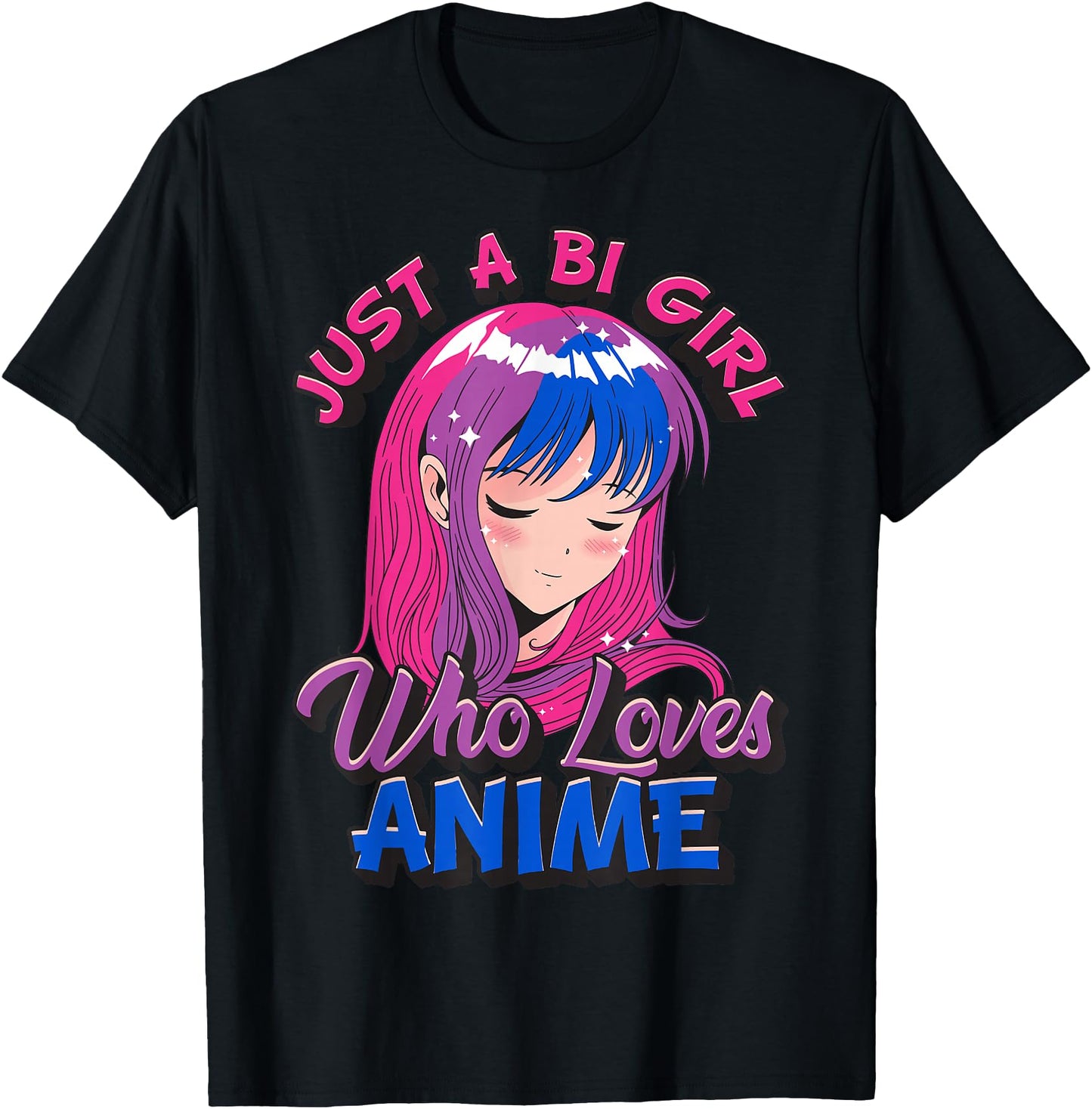 Bisexual Pride Just A BI Girl Who Loves Anime LGBTQ LGBT
