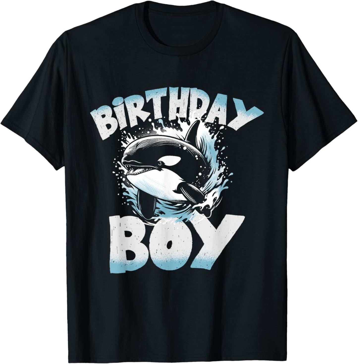 Cool Orca Whale Birthday Boy For kids Teenage Brother T-Shirt