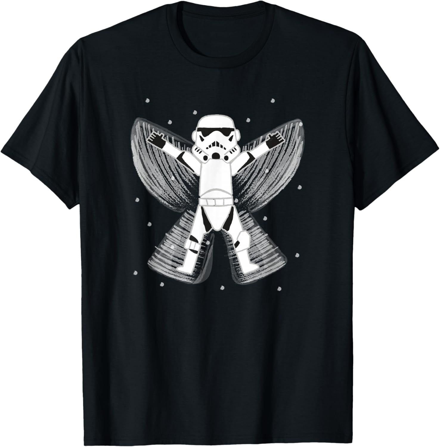 Star Wars Classic Christmas Cartoon Stormtrooper Snow Angel