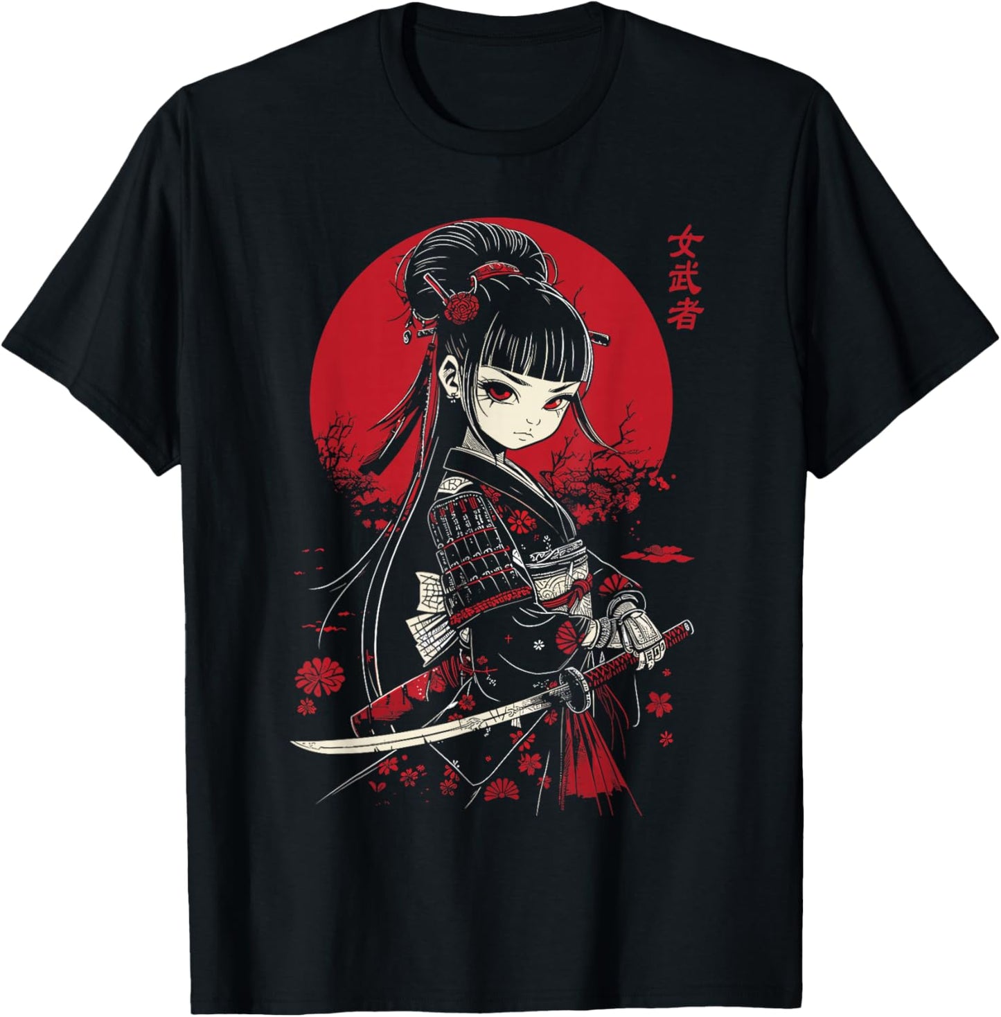 Japanese Gothic Kawaii Anime Samurai Cat Mom Woman Girls