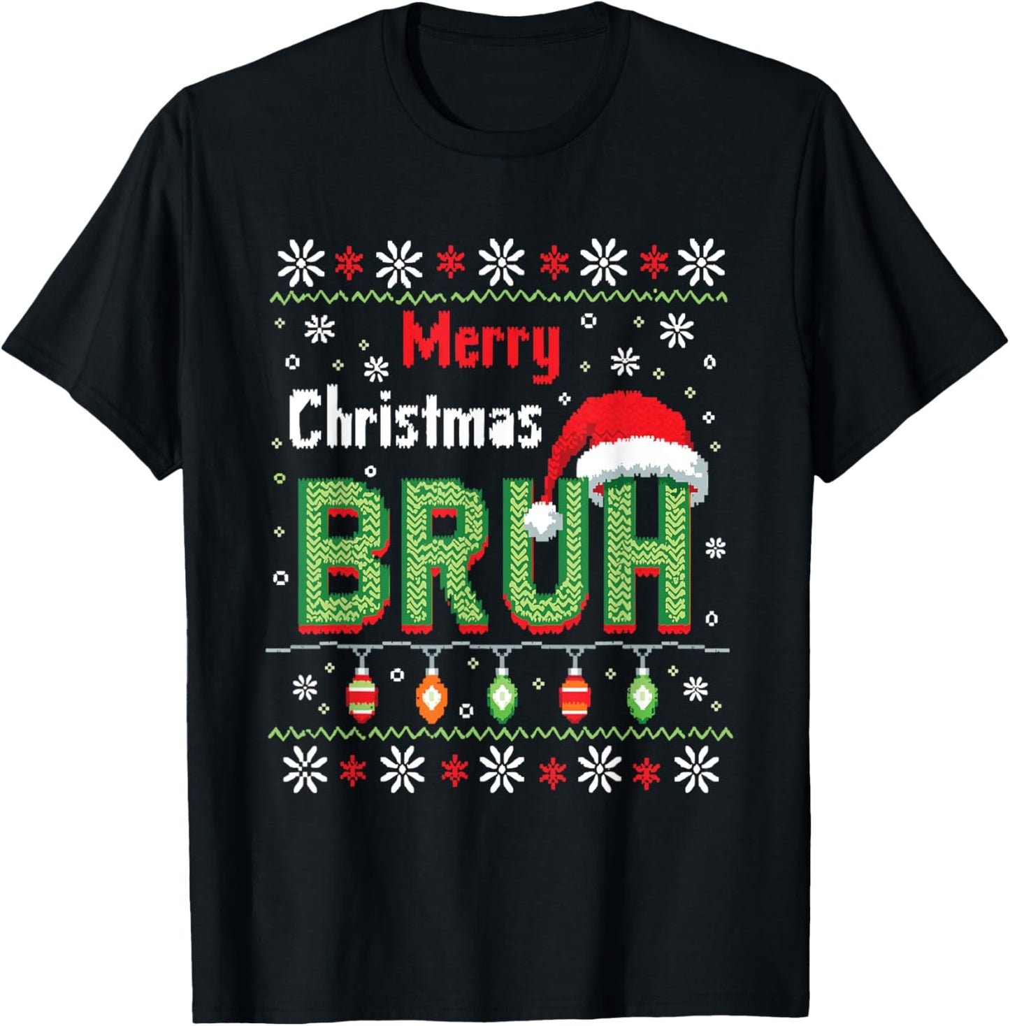 Merry Christmas Bruh Funny Meme Xmas Celebration