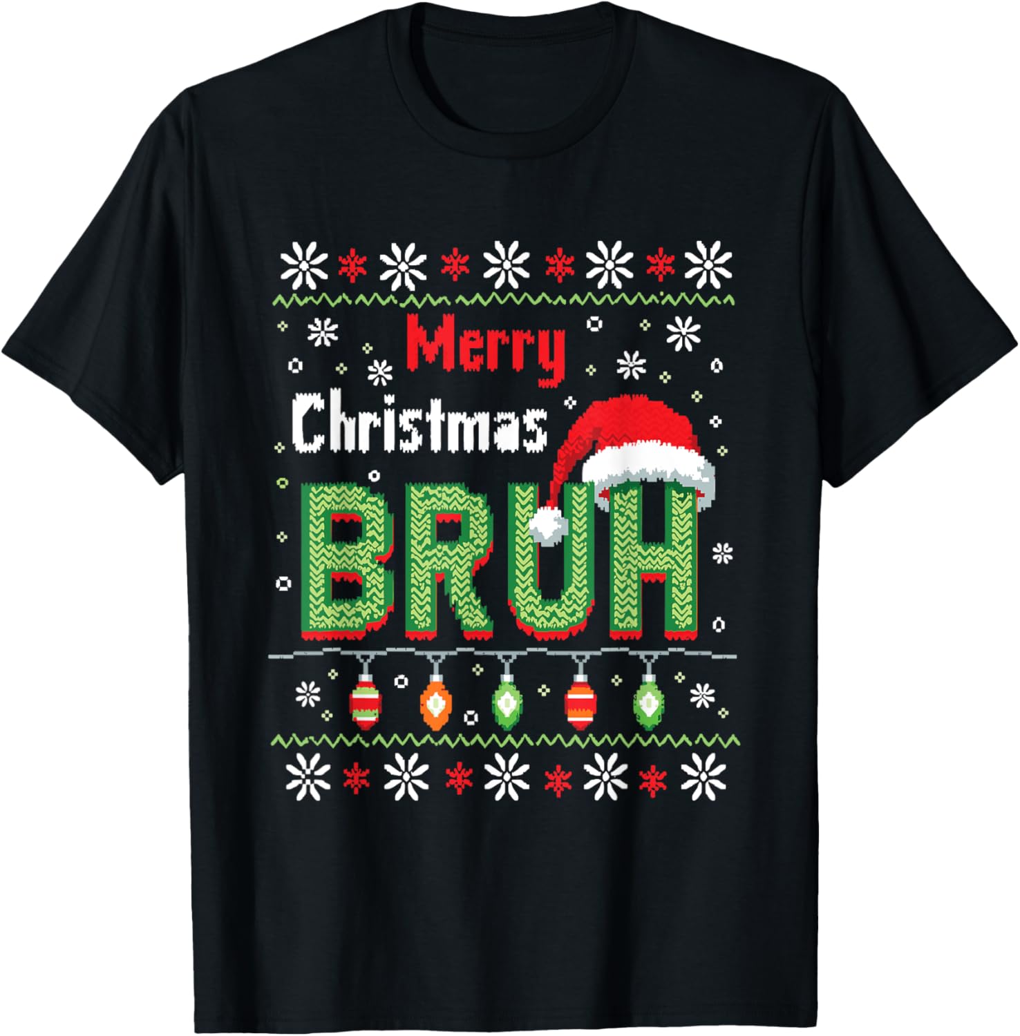 Merry Christmas Bruh Funny Meme Xmas Celebration