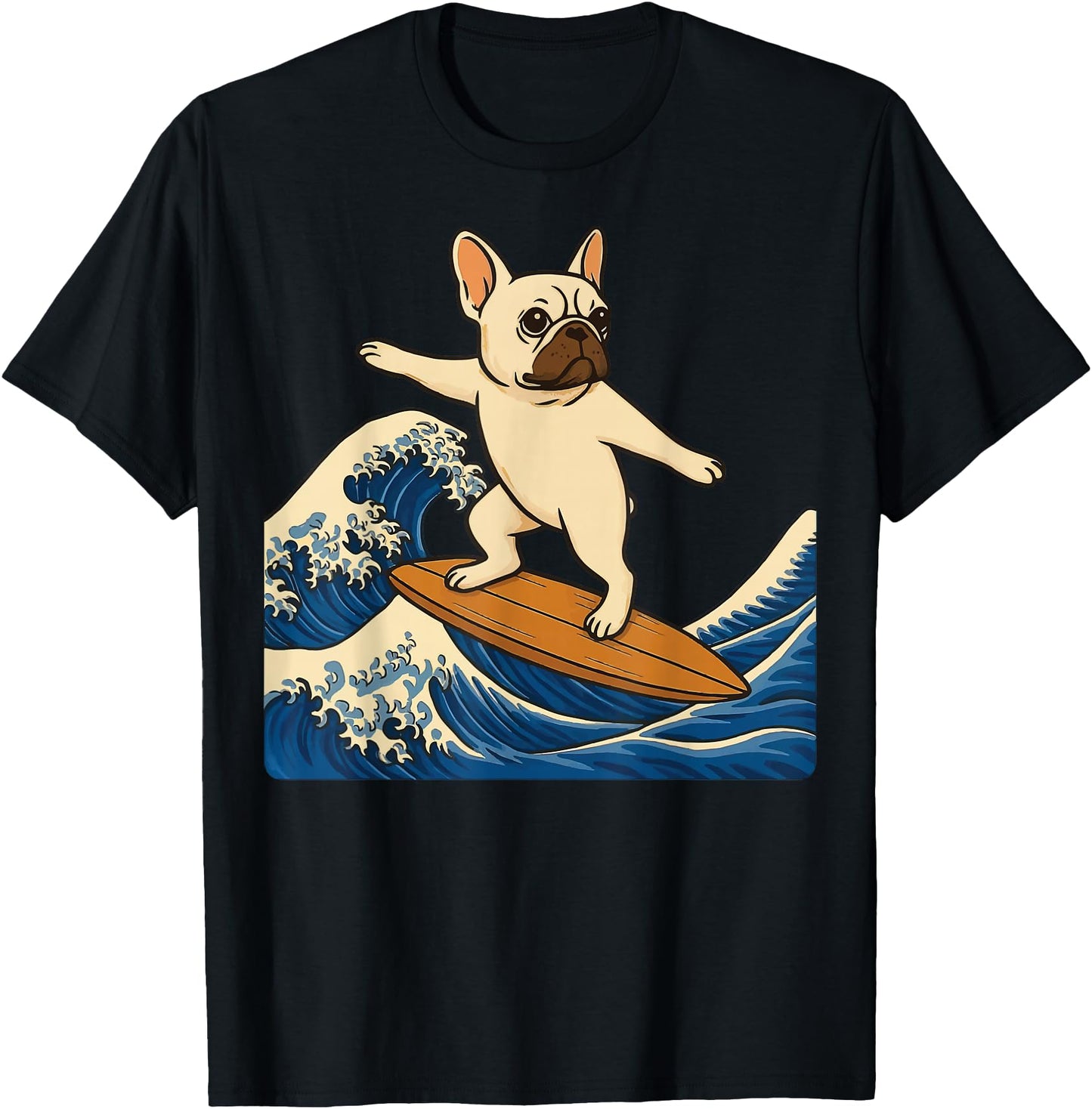 French Bulldog Surfing Japanese