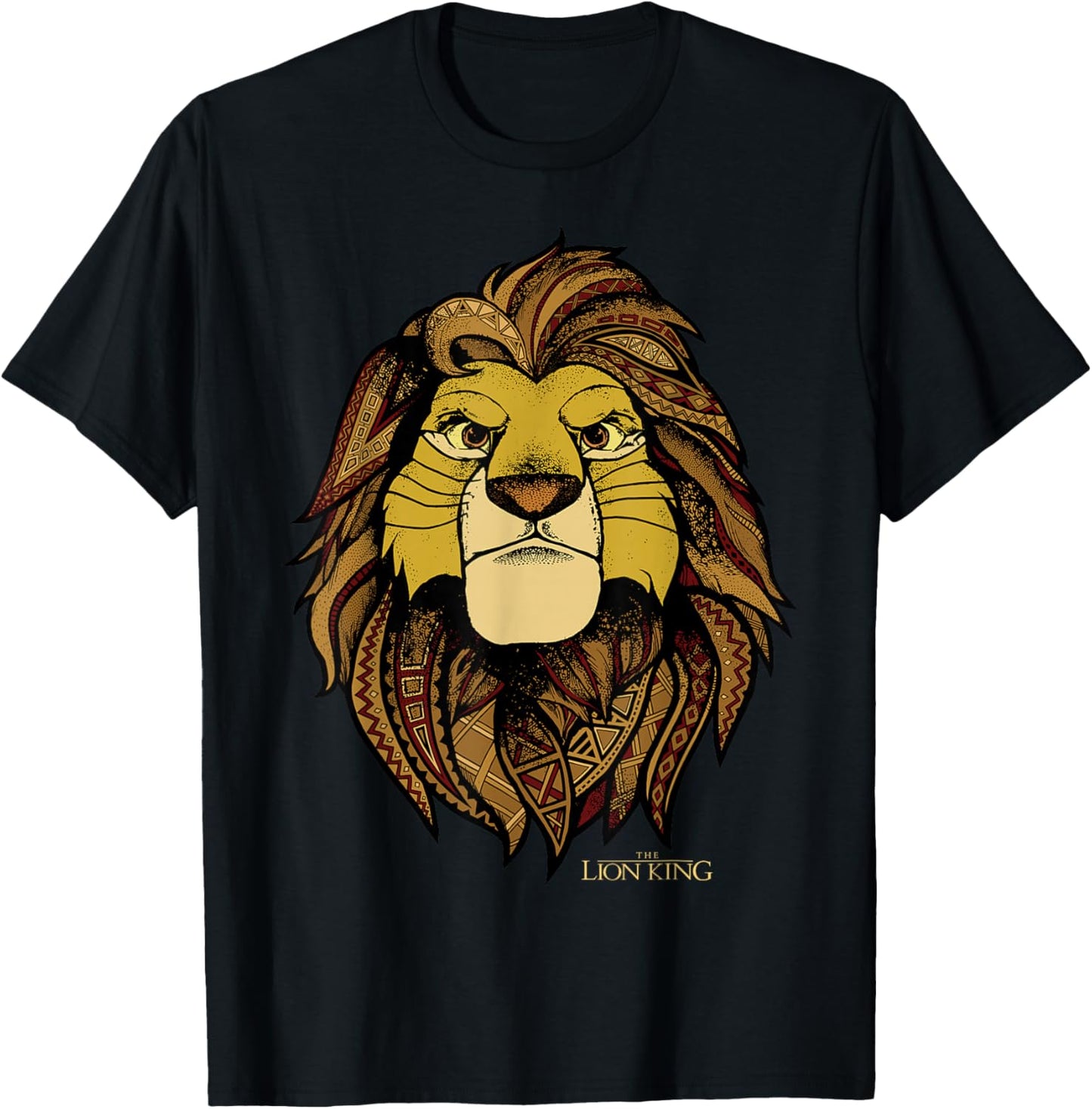 Disney The Lion King Simba Tribal King Distressed Portrait