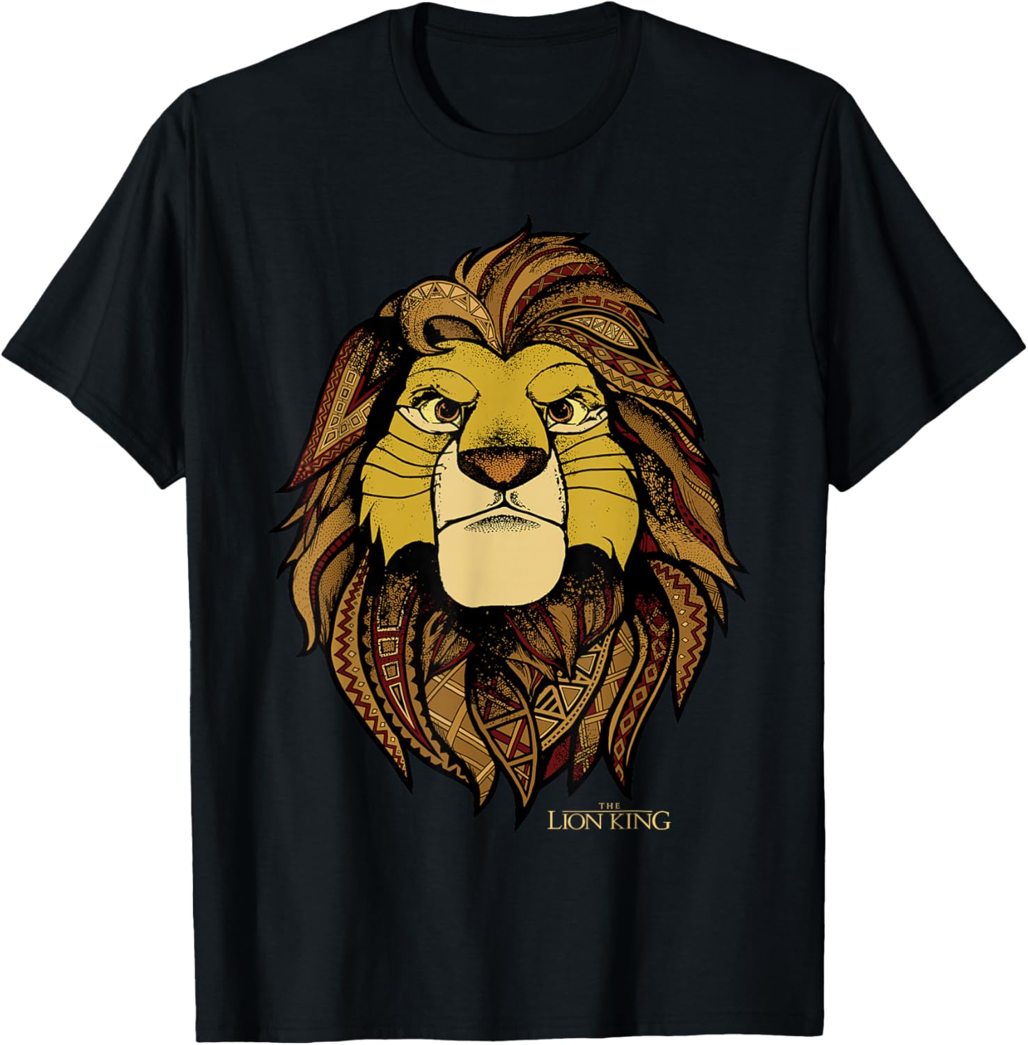 Disney The Lion King Simba Tribal King Distressed Portrait