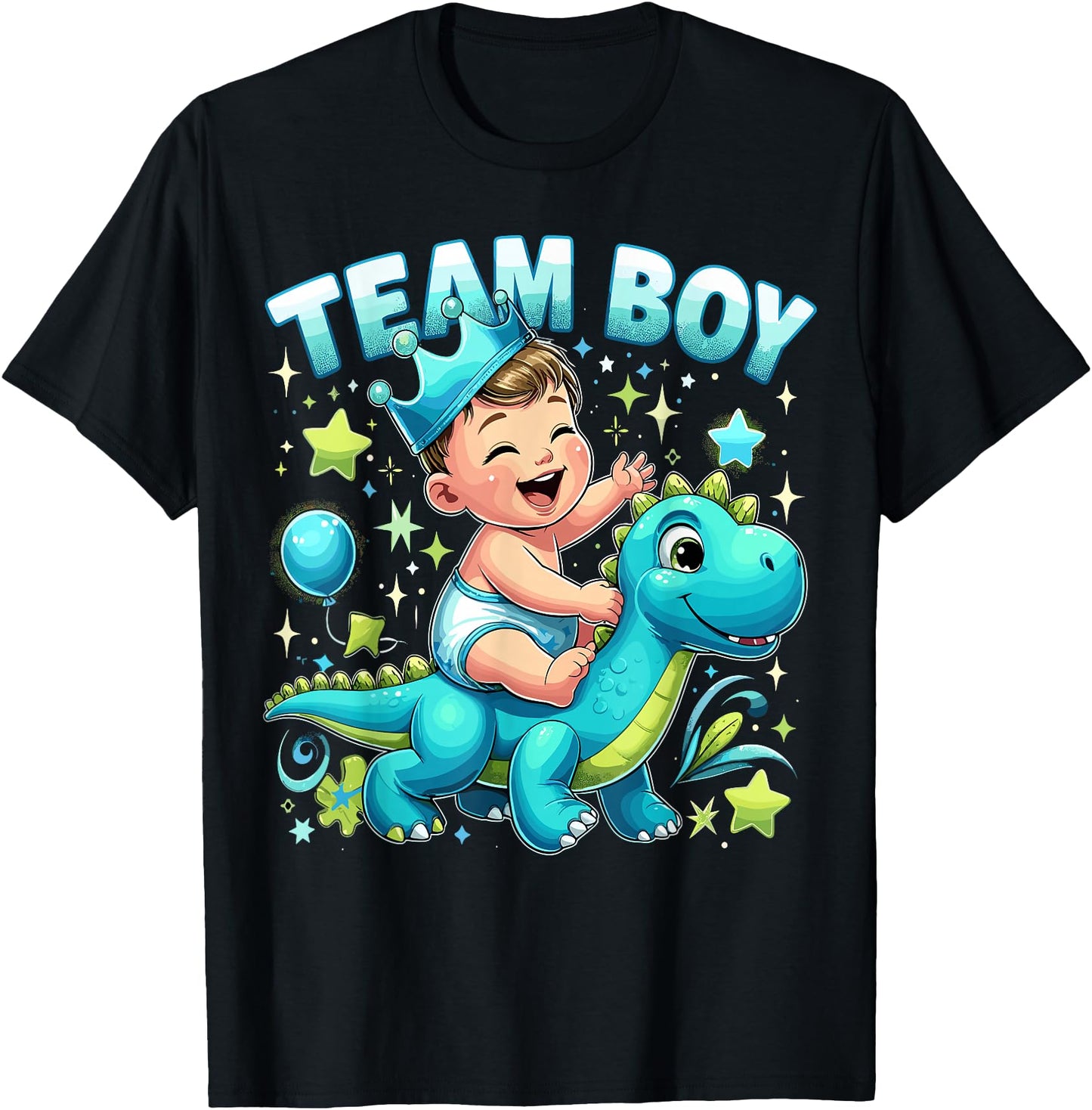 Team Boy Dinosaur Baby Shower Gender Reveal