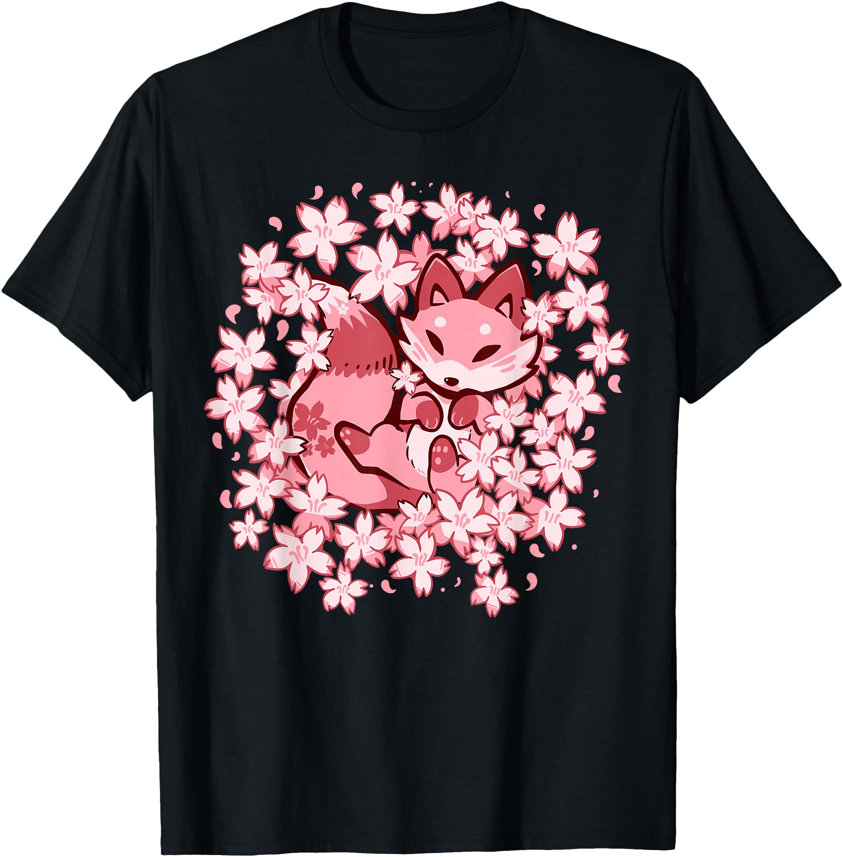 Cherry Blossom Fox - Cute Pink Fox
