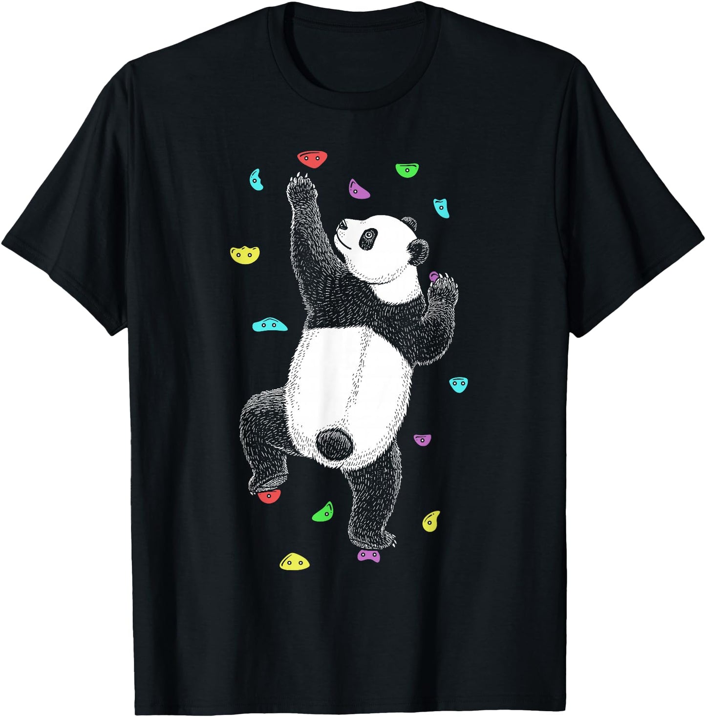 Rock Climber Indoor Wall Climbing Panda Bear Funny Climbers