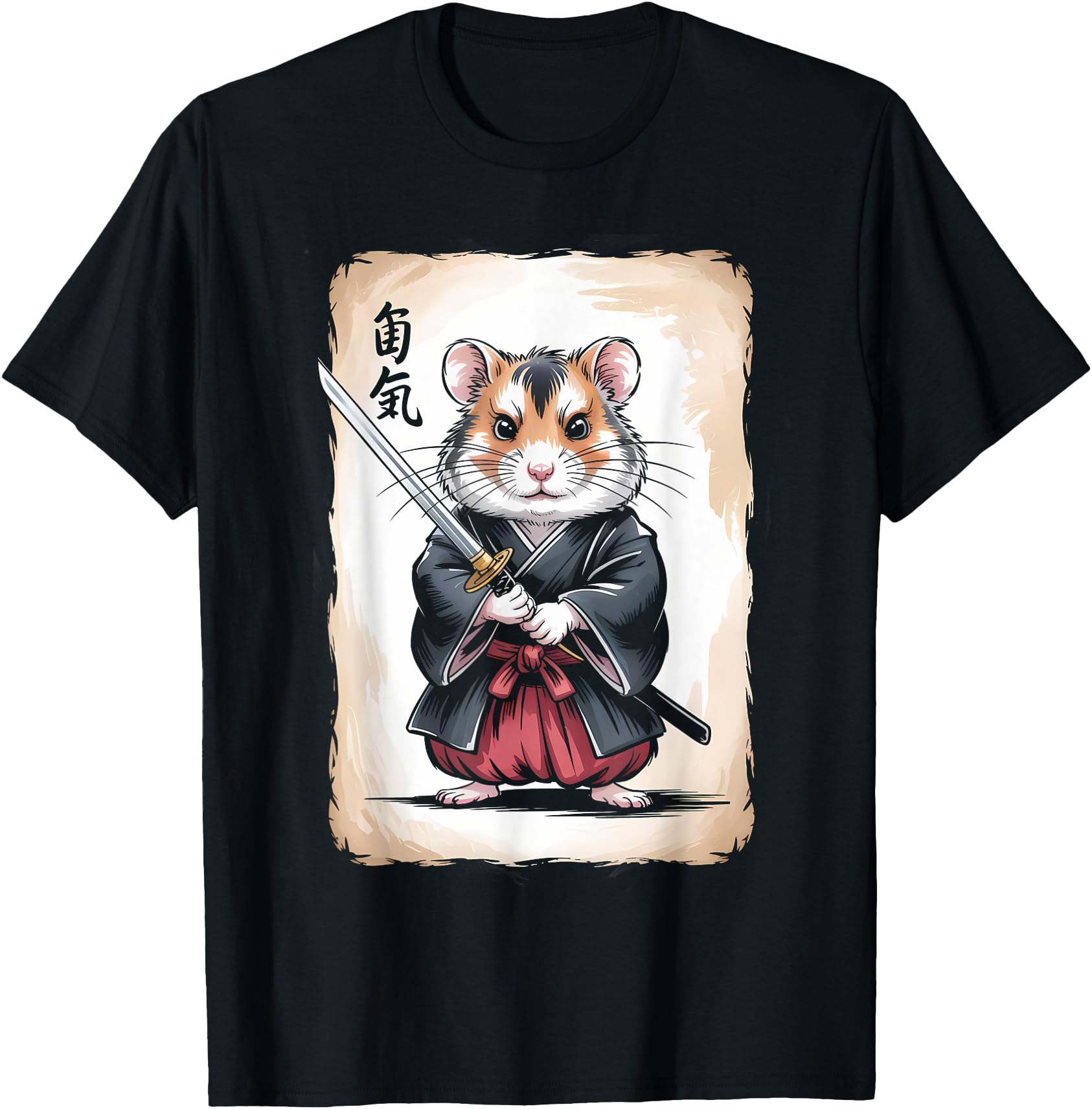 Samurai Hamster Shirt Japanese Culture Art Cool Anime Gifts