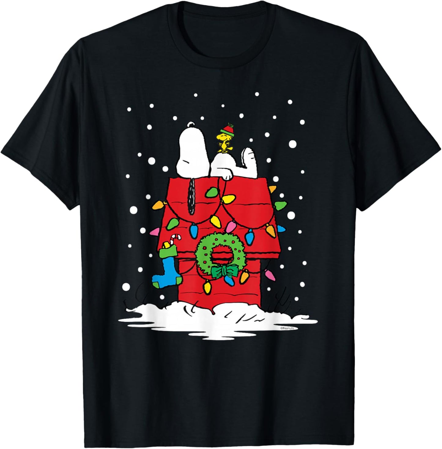 Peanuts Holiday Snoopy and Woodstock Stocking