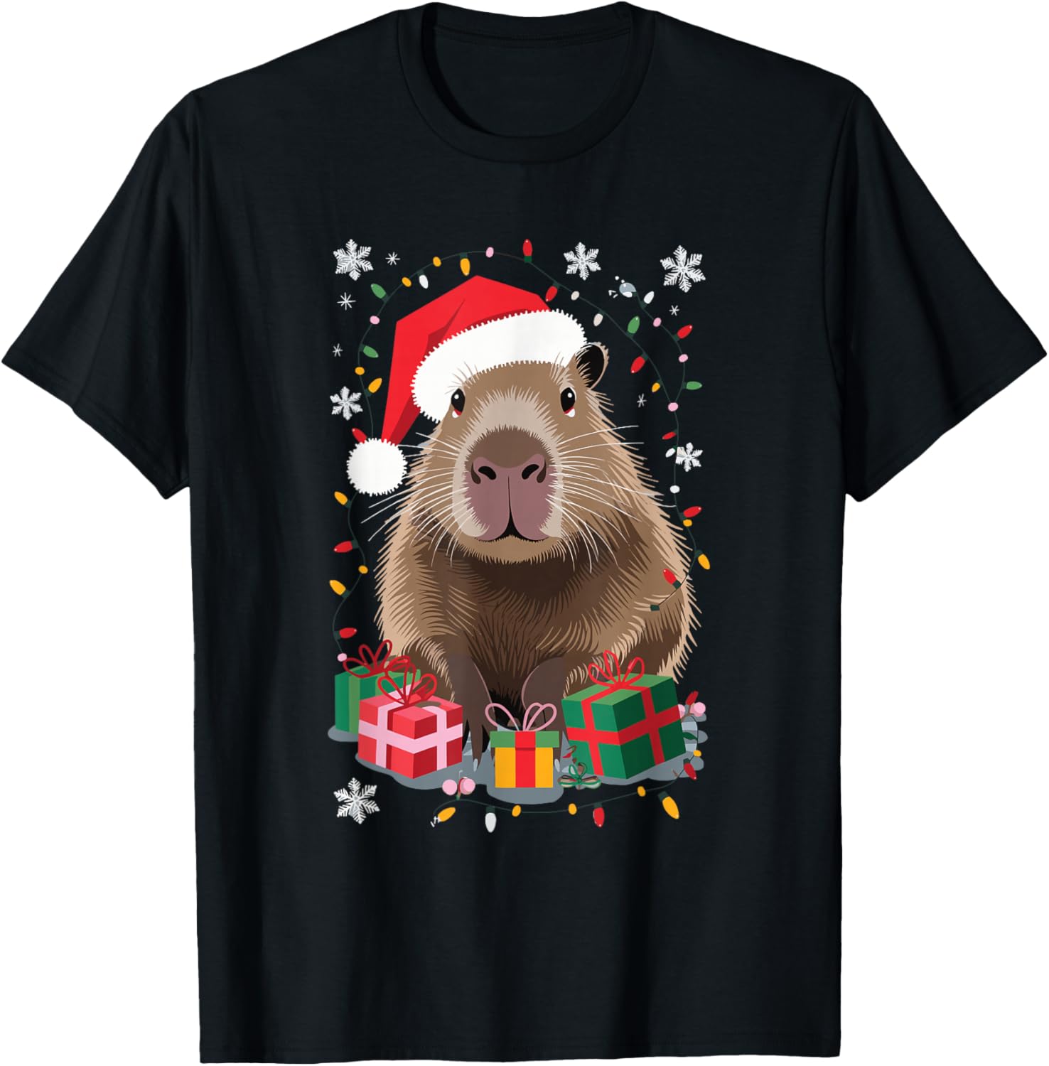Animal Capybara Rodent Christmas Xmas Unisex Capybara Christmas