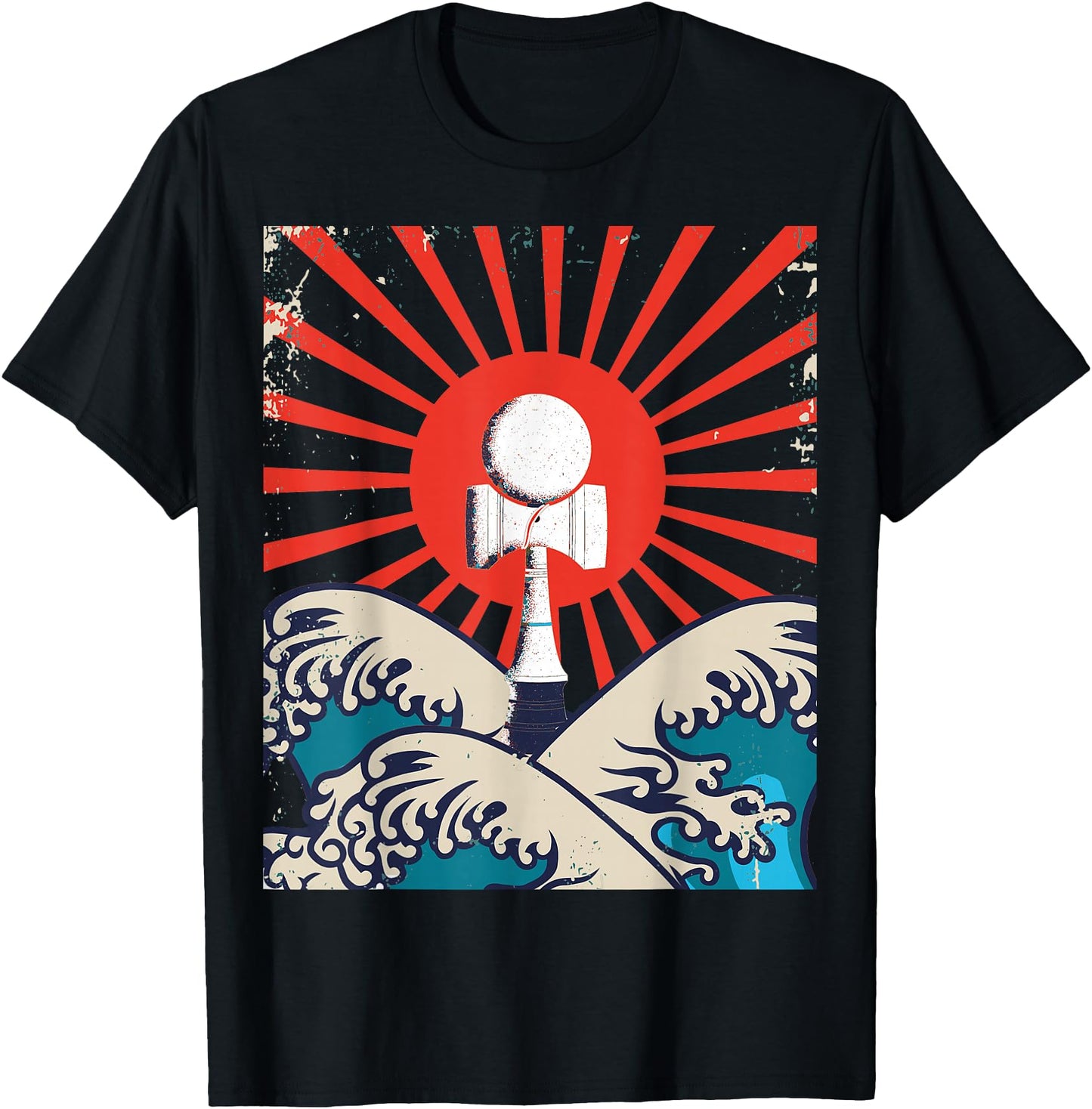 Japanese Waves at Sunrise Give Birth Kendama