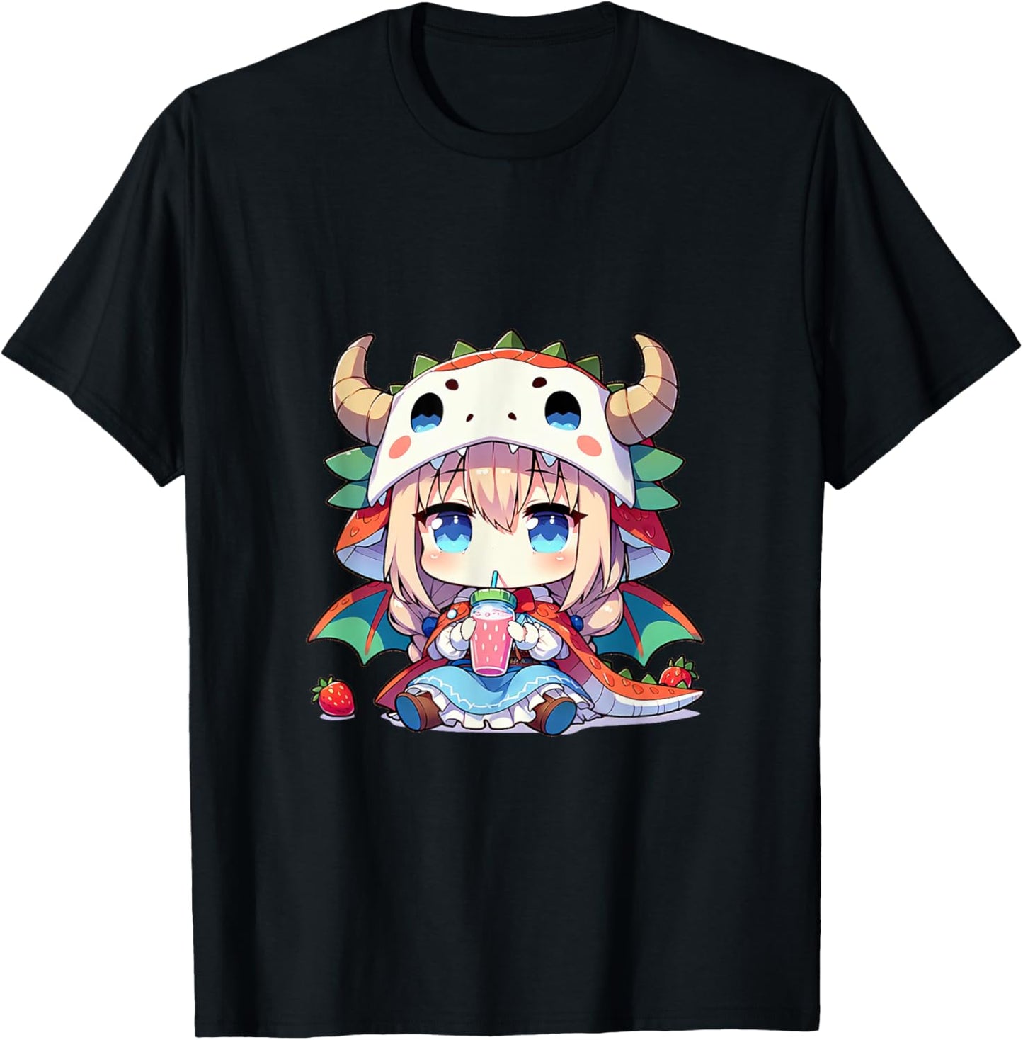 Kawaii Chibi Dragon Drink Strawberry Milk Box