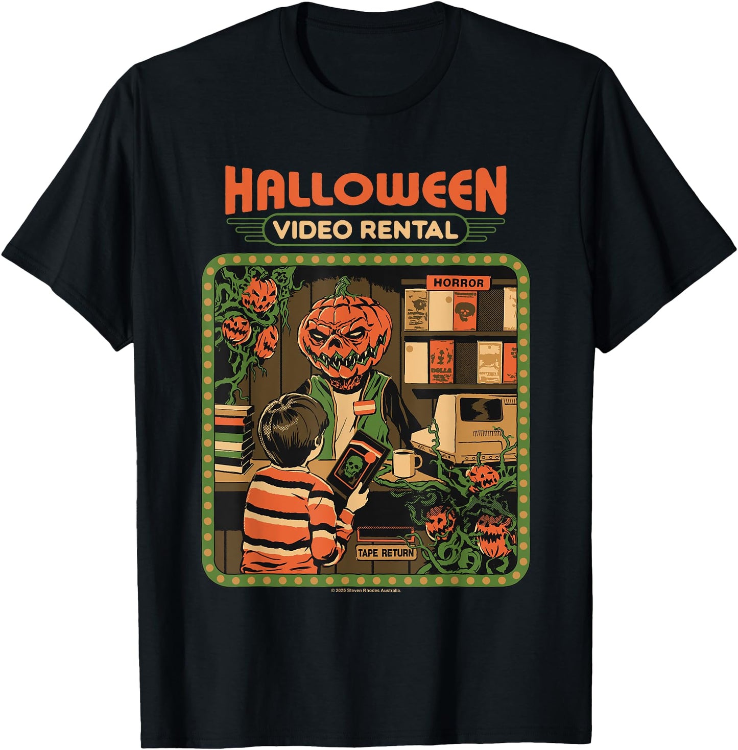 Video Rental Halloween Sarcastic Vintage Funny Adult Humor