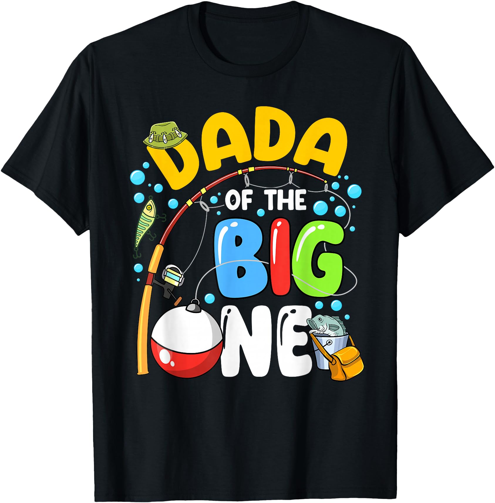 Dada Of The Big One Fishing Birthday Boy Family Party