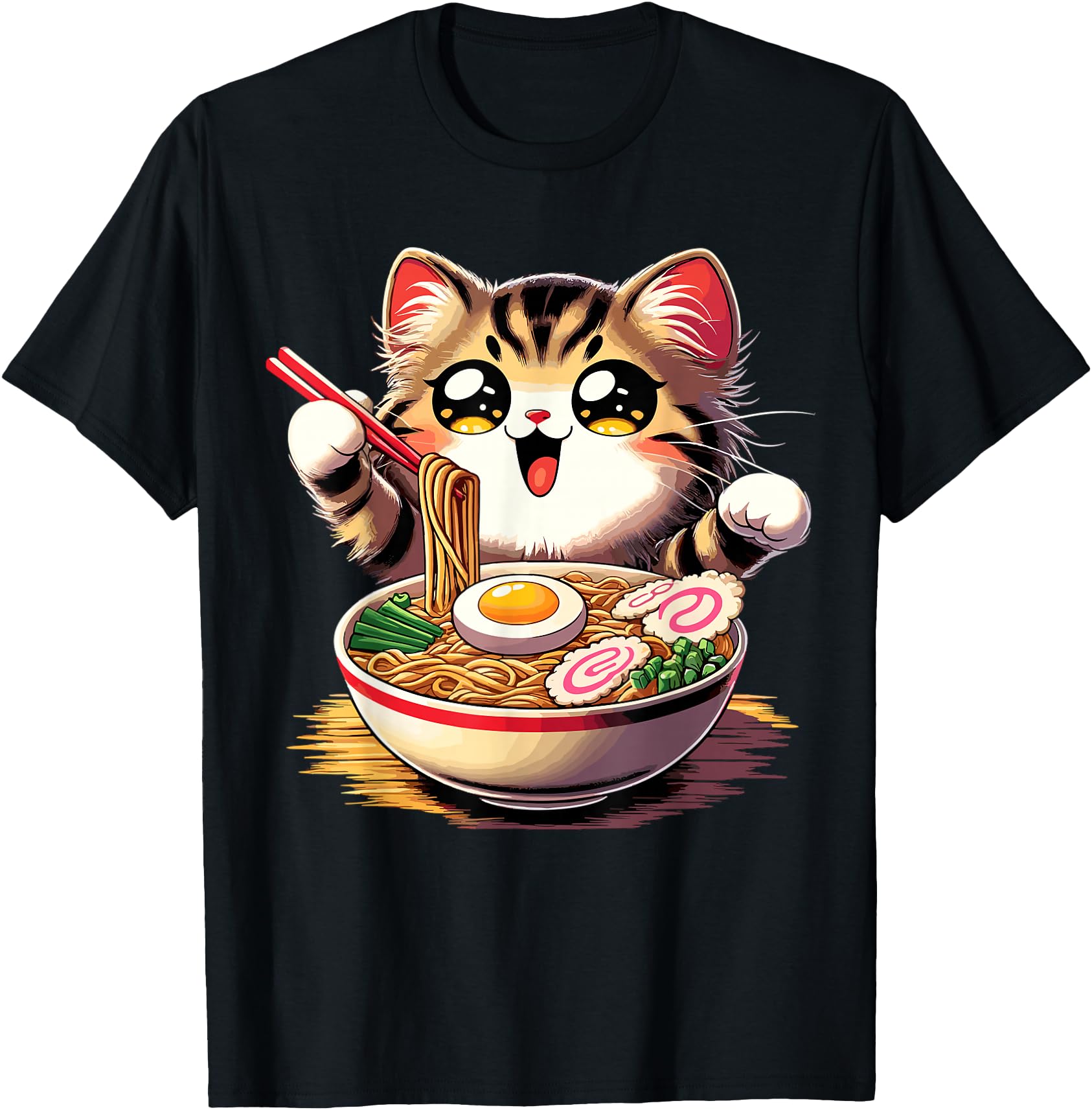 Cat Ramen Noodles Anime Kawaii Japanese Cat