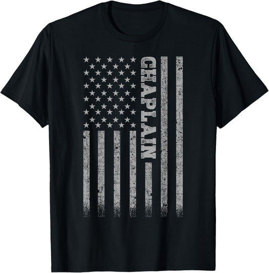 Chaplain American Flag T-Shirt