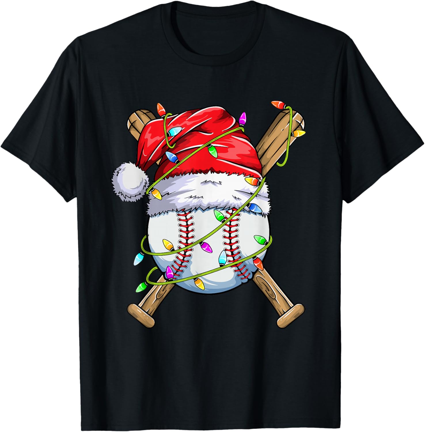 Santa Sports Design For Men Boys Christmas Baseball Player