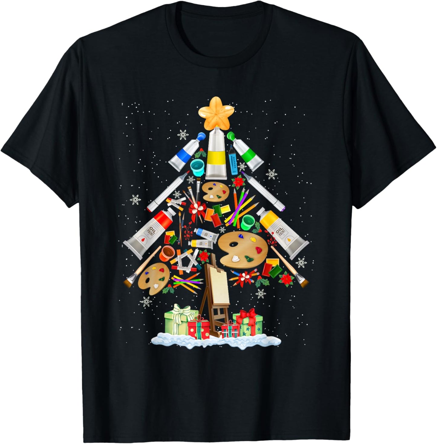 Art Christmas Tree Merry Christmas Artist Art Teacher