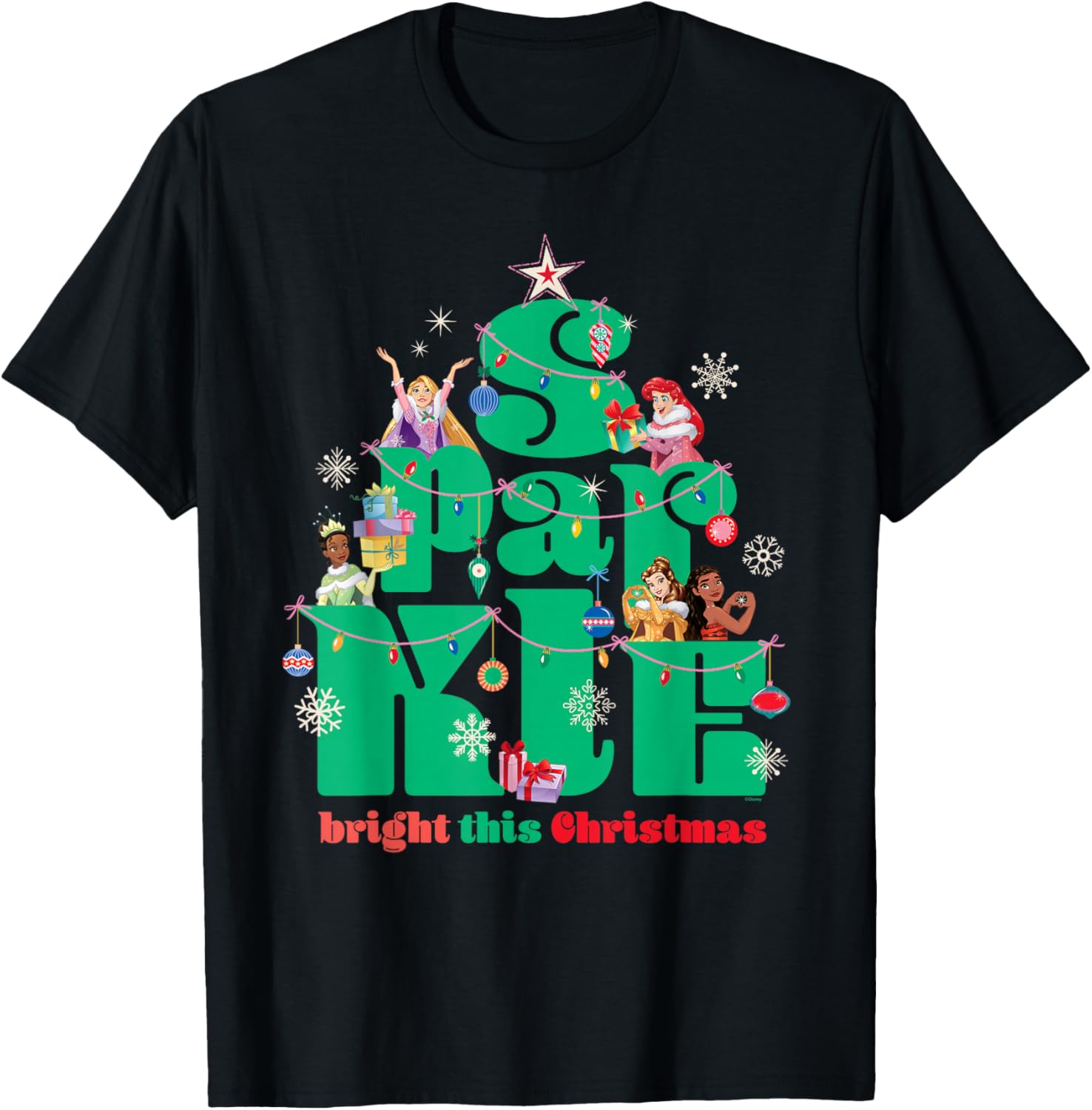 Disney Princess Sparkle Bright This Christmas Winter Holiday