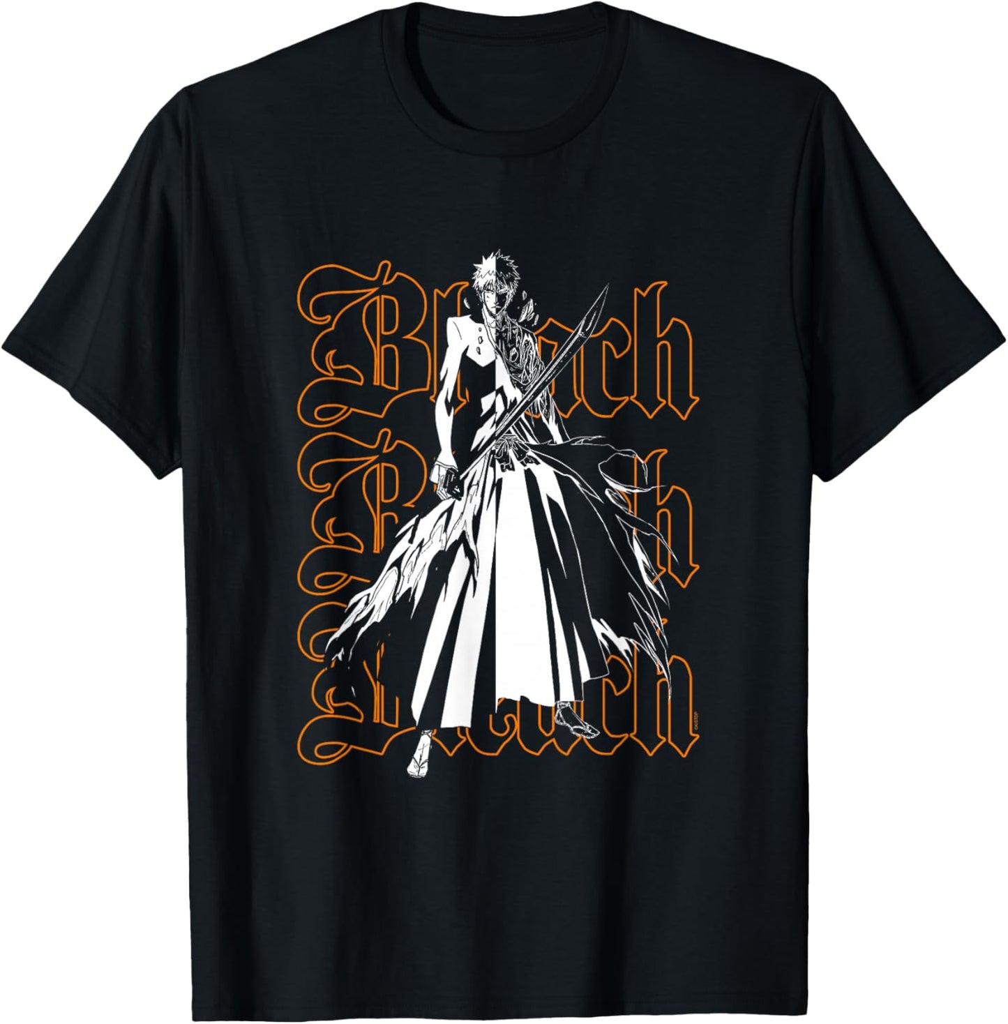 Bleach Ichigo & Repeating Gothic Logo Anime