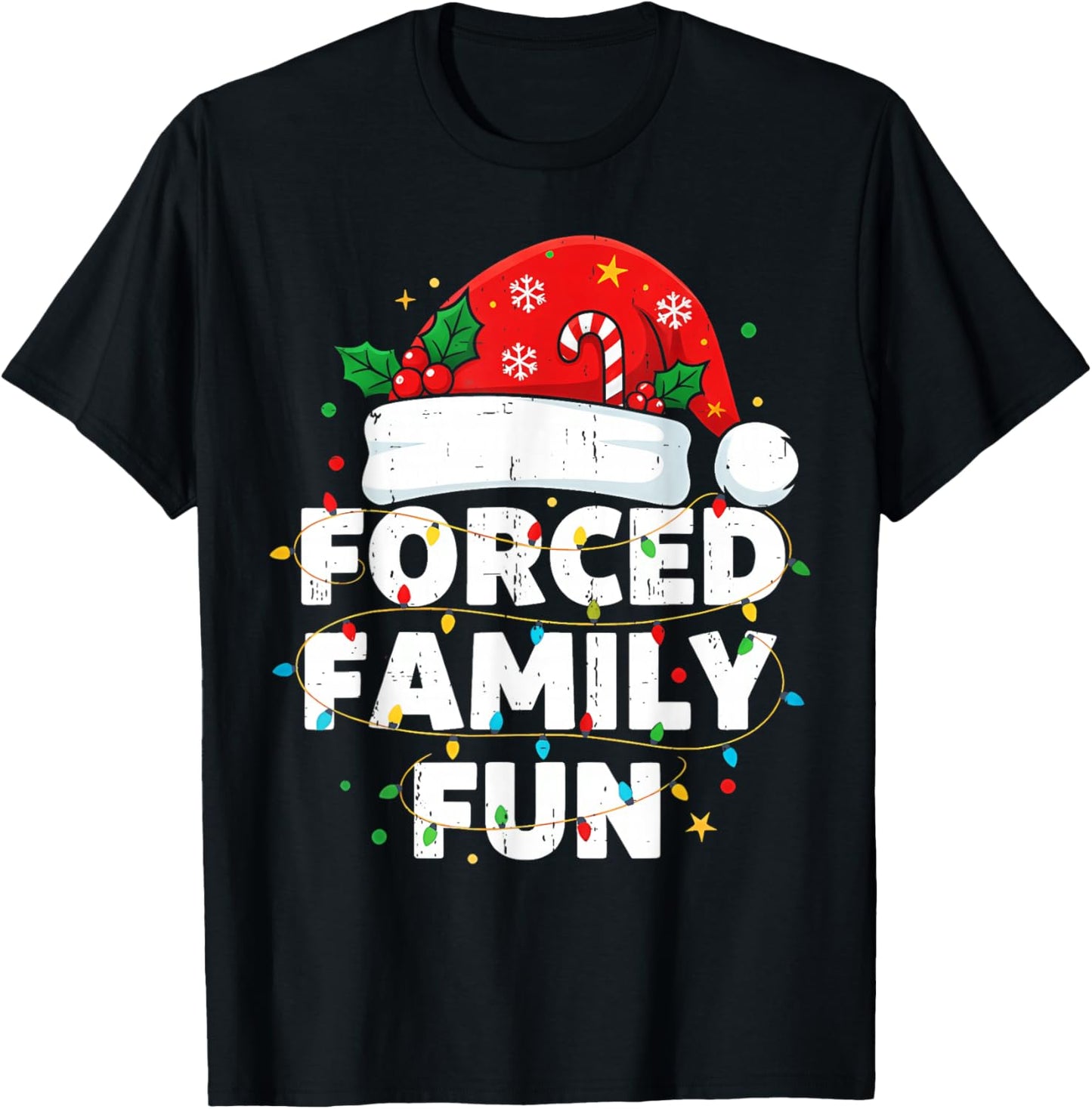 Funny Forced Family Christmas Shirt Funny Xmas Men Women