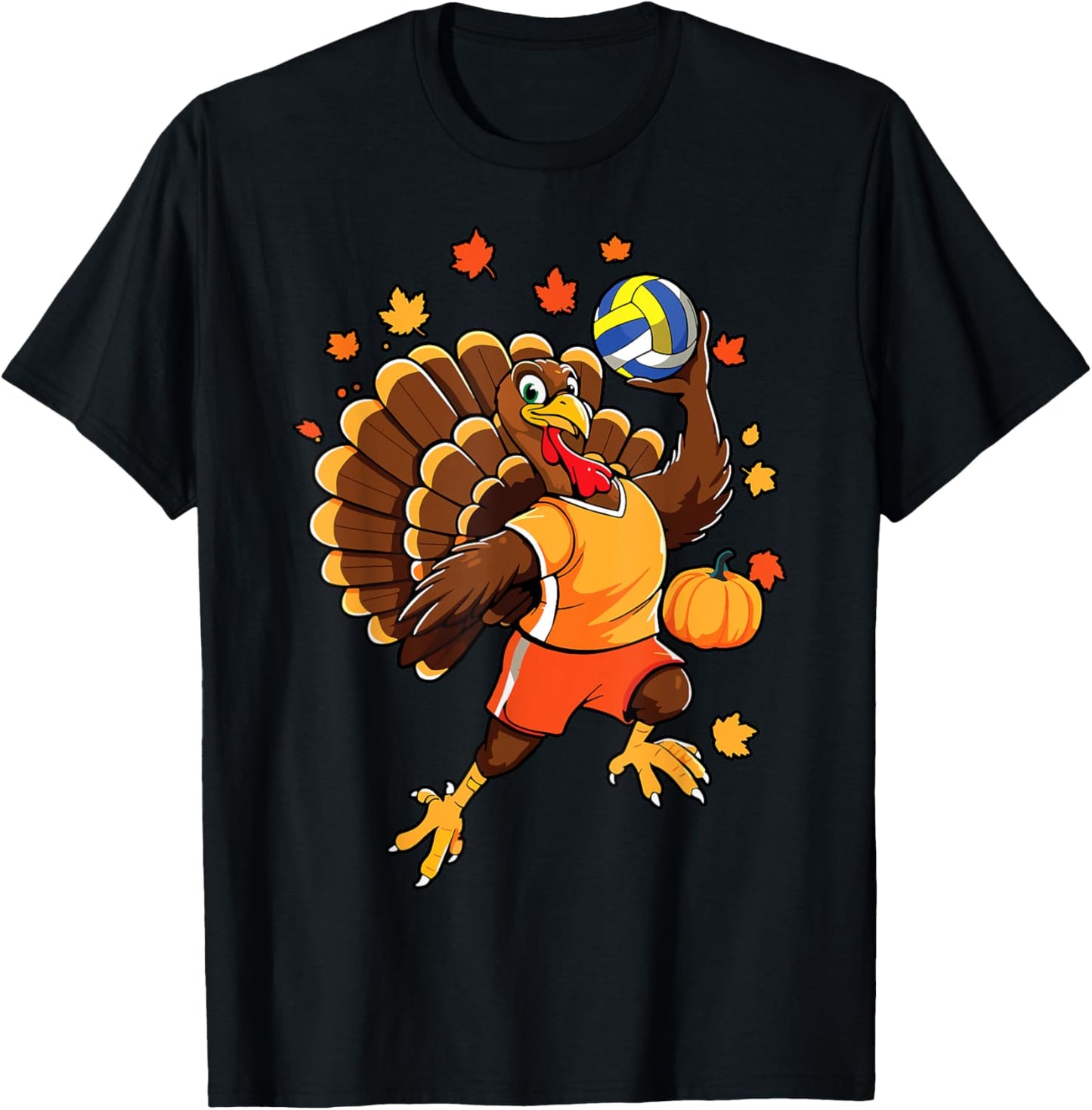 Turkey Playing Volleyball Thanksgiving Volleyball Player Boy