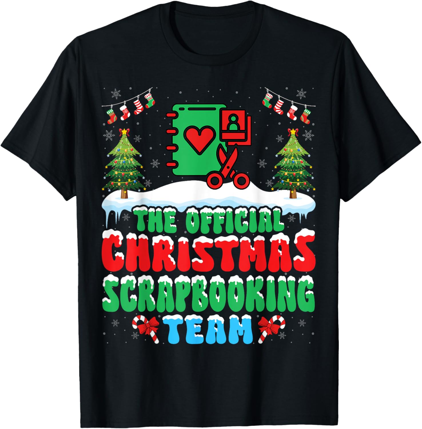 Snow Christmas Scrapbooking Team - Funny Scrapbooker Xmas