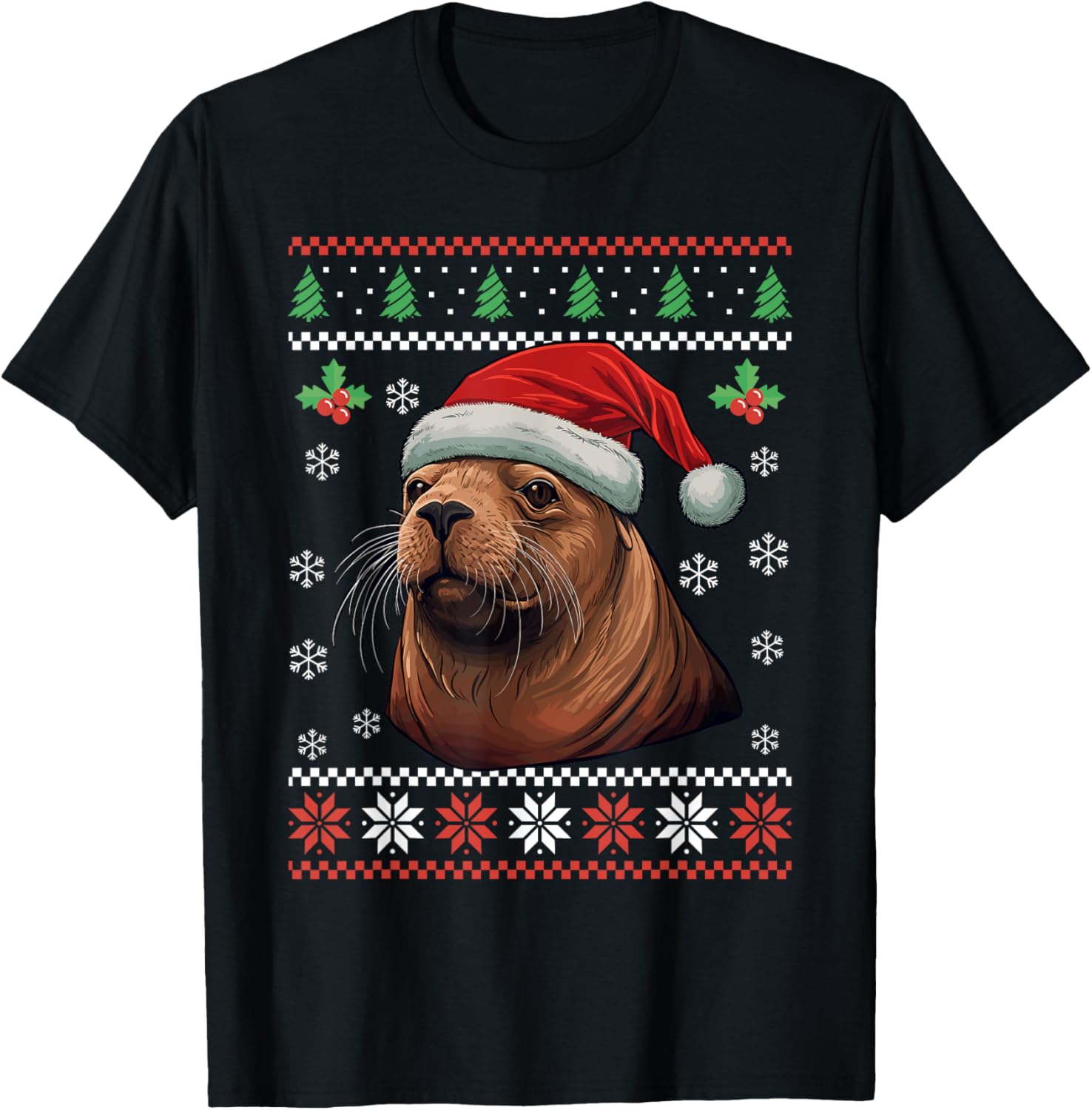 Sea Lion Ugly Christmas Sweater Xmas for Adults Kids