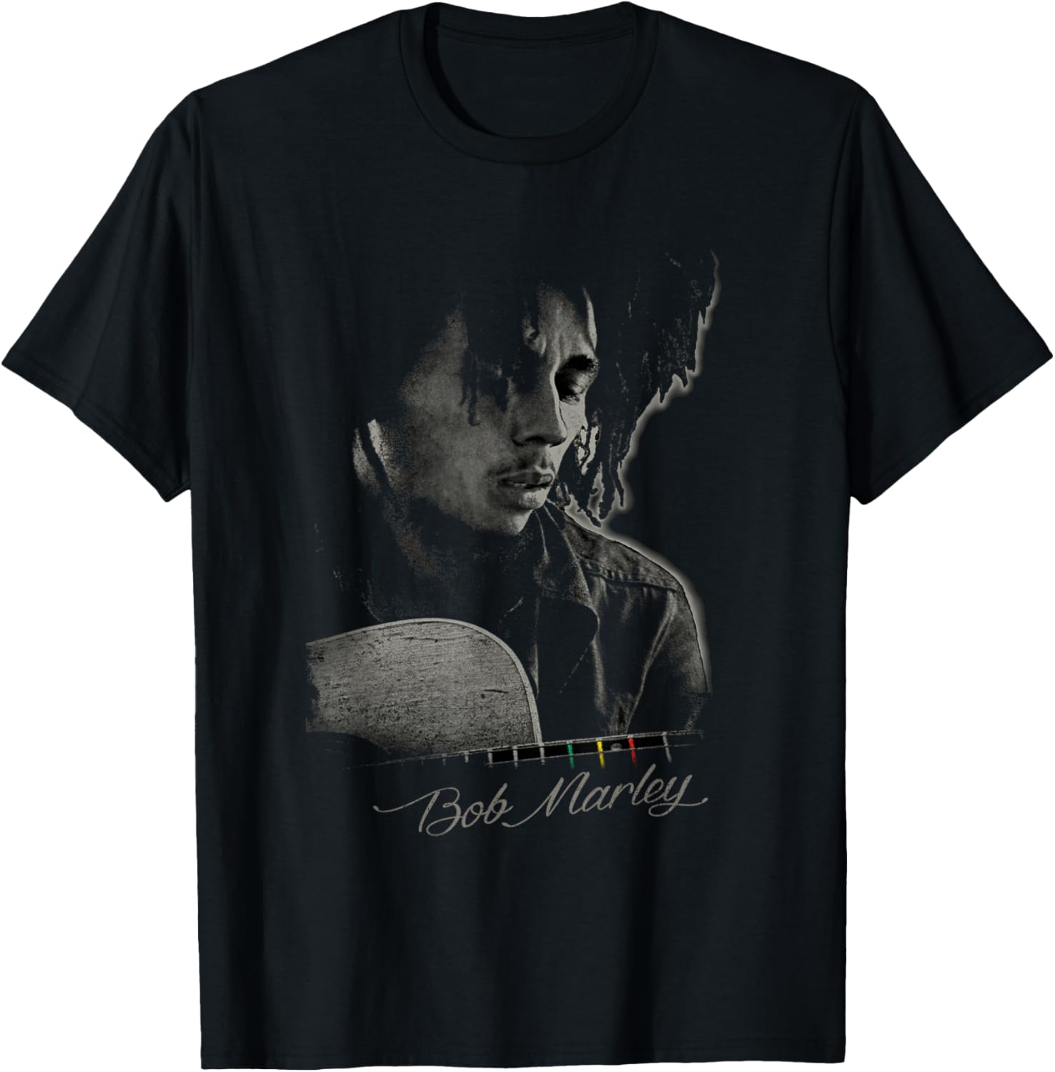 Bob Marley Catch A Fire Guitar Tee