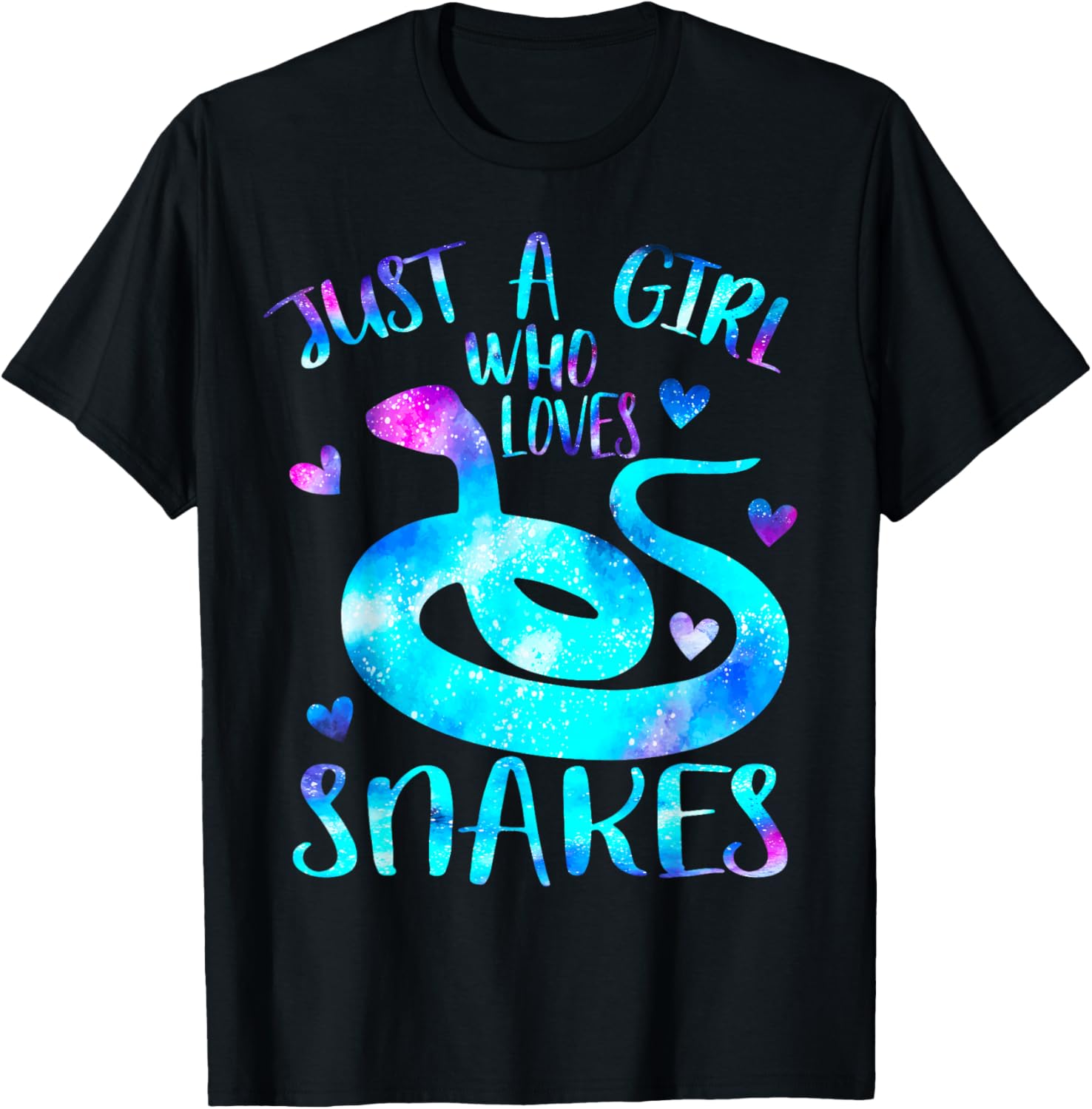 Just a Girl Who Loves Snakes Theme Cute Snake Lover Galaxy