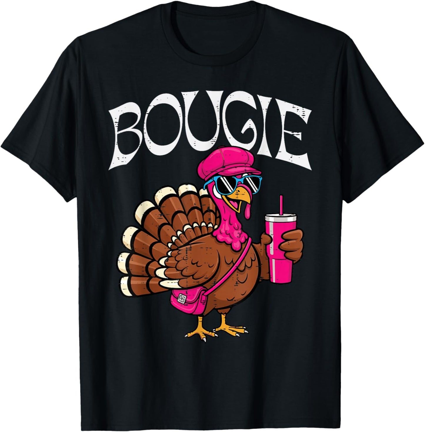 Thanksgiving Bougie Turkey Funny Boujee Women Girls Kids Men