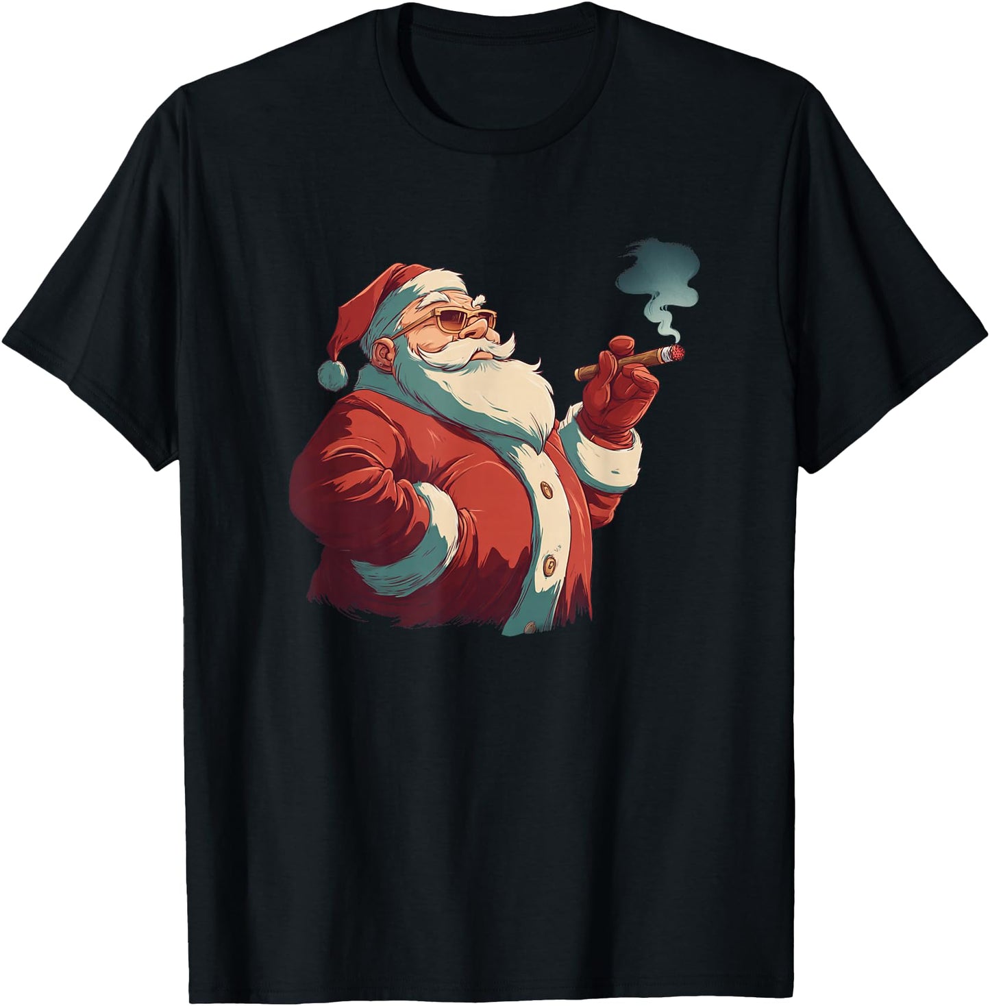Cool Santa Claus with Festive Cigar Costume