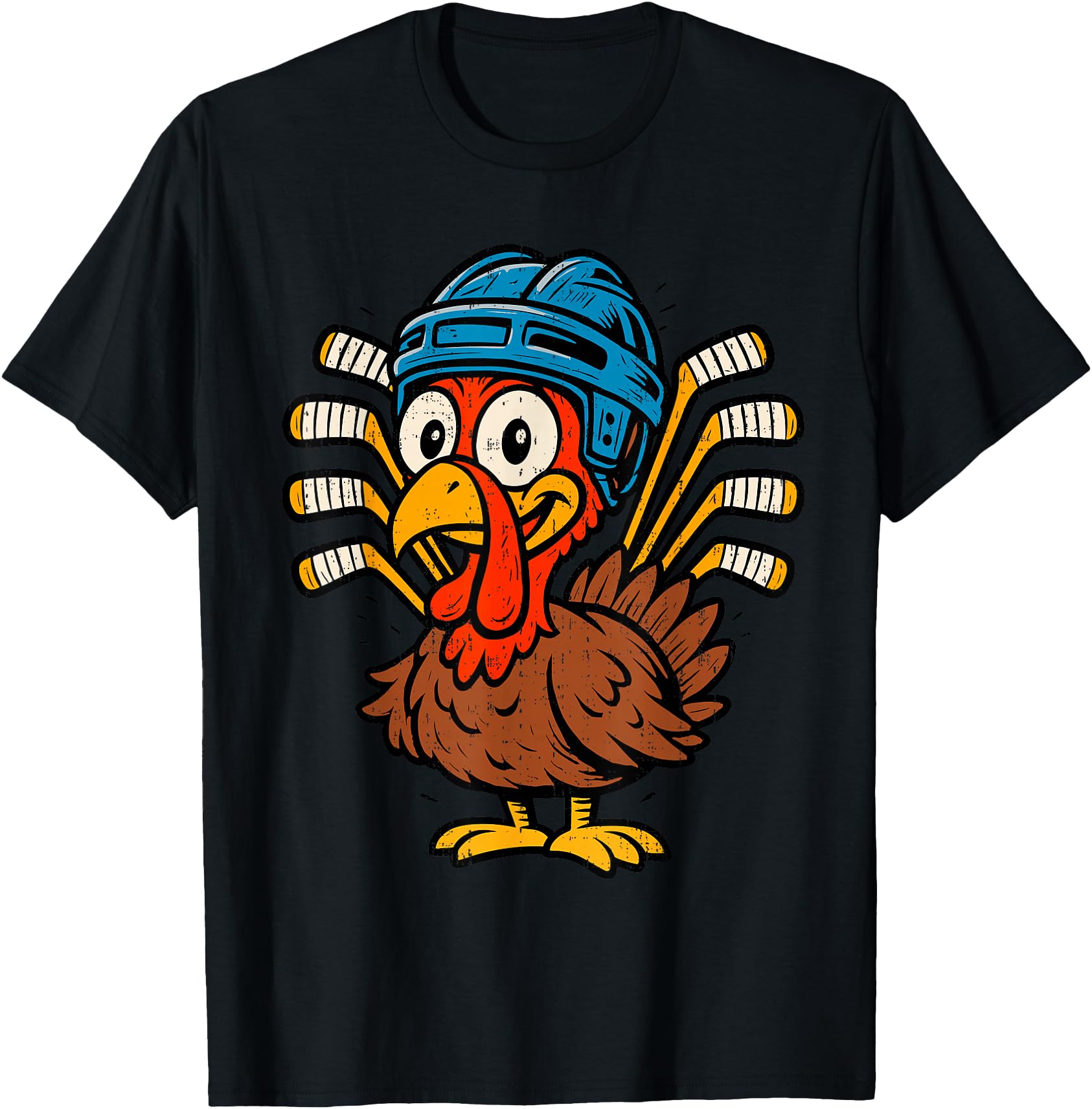 Funny Turkey Hockey Thanksgiving Sport Men Boys Youth