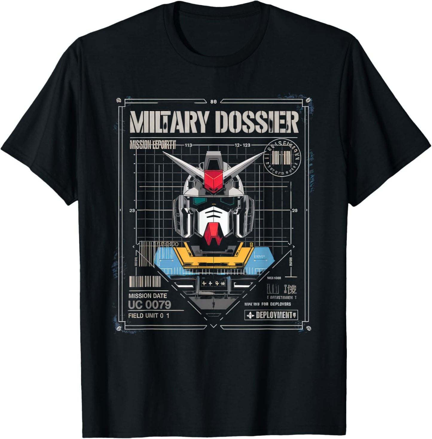 Mecha Tshirt Japanese Mecha Robot Head Anime Art Ukiyo-E