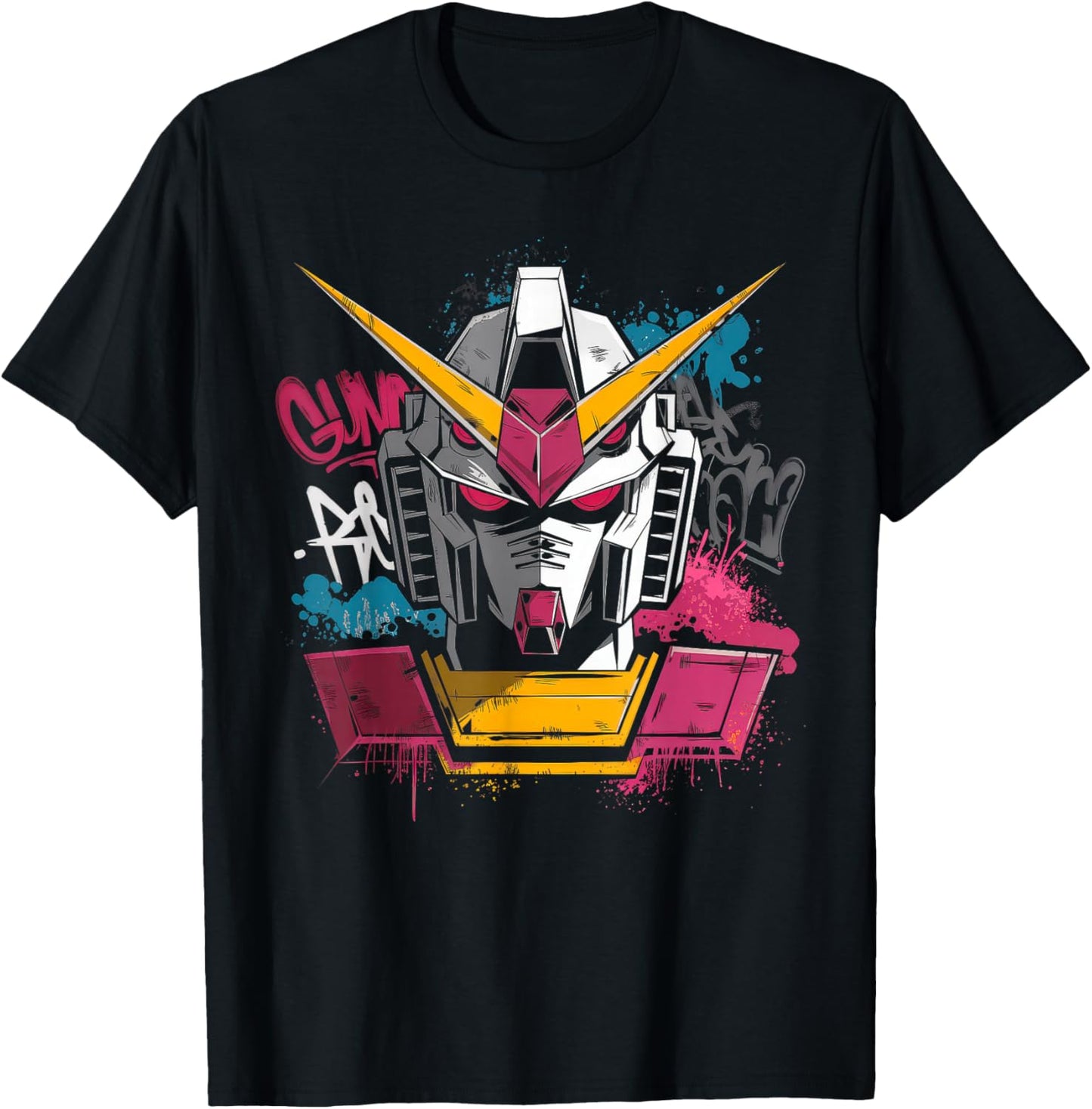 Mecha Tshirt Japanese Mecha Robot Head Anime Art Ukiyo-E