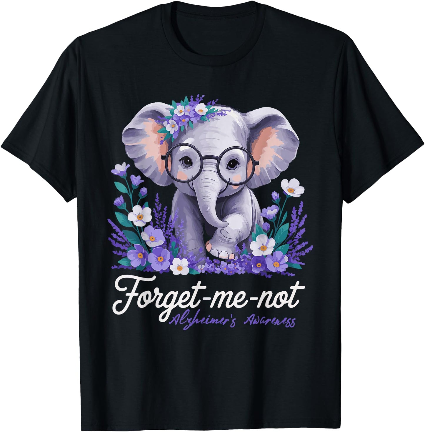 Forget me not Alzheimer's Awareness Elephant Flower