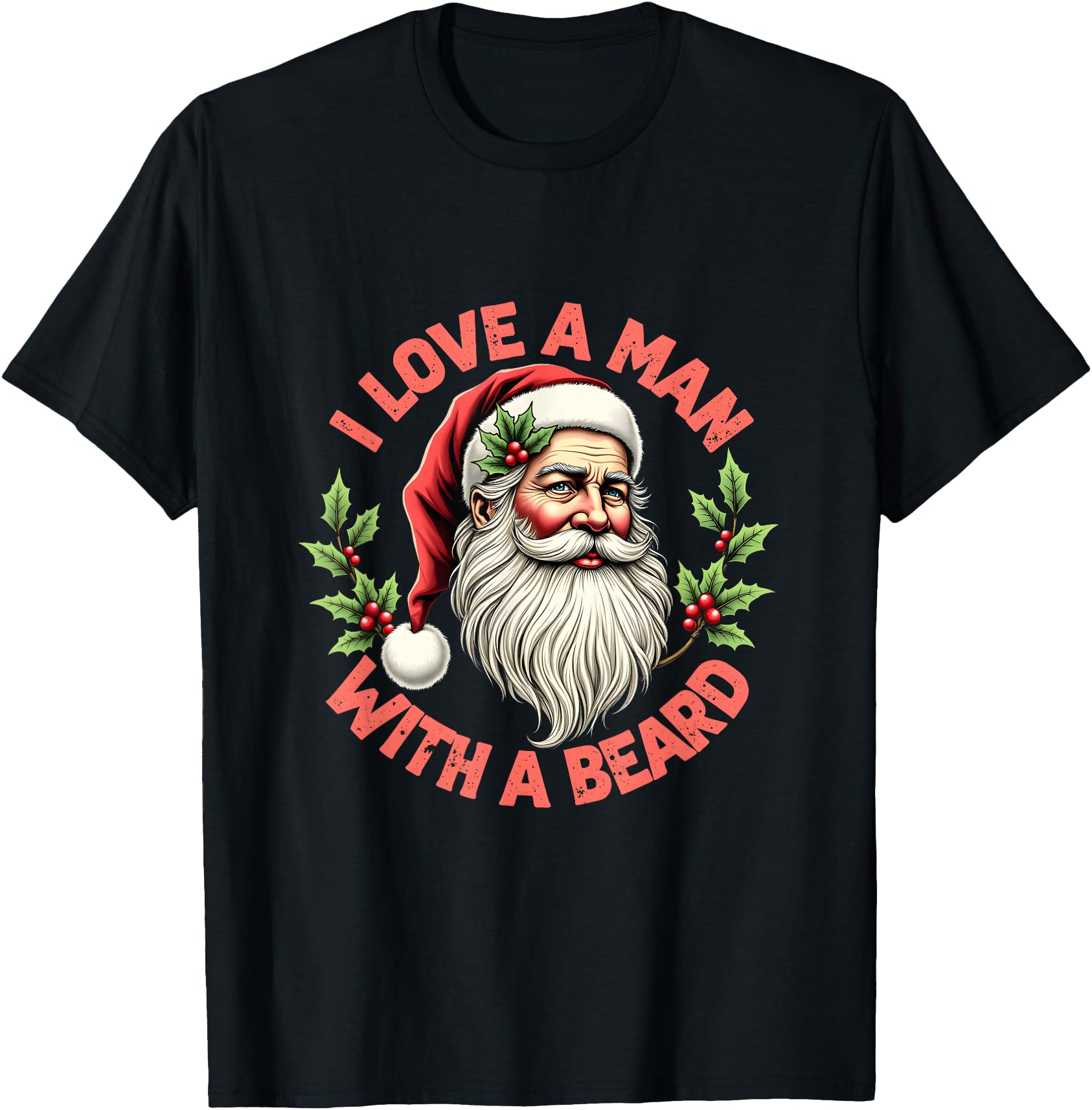 I Love A Man With A Beard Xmas Christmas Santa Claus Costume