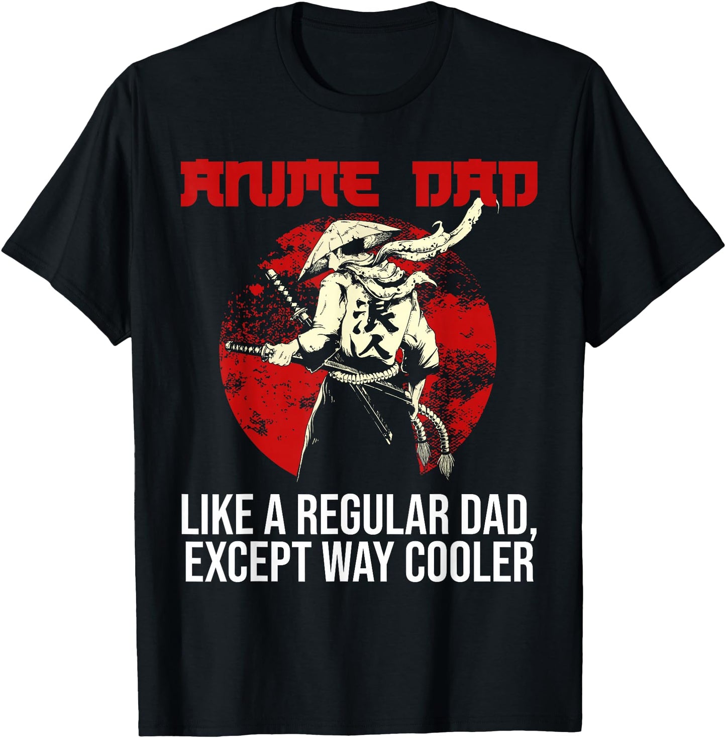 Anime DAd Like A Regular Dad Except Way Cooler Noodles Anime T-Shirt, Black, Small