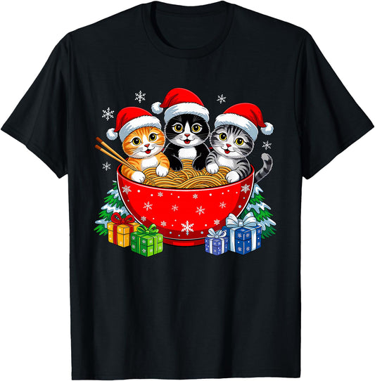 Christmas Cats Ramen Kitten Anime Xmas for Men Women