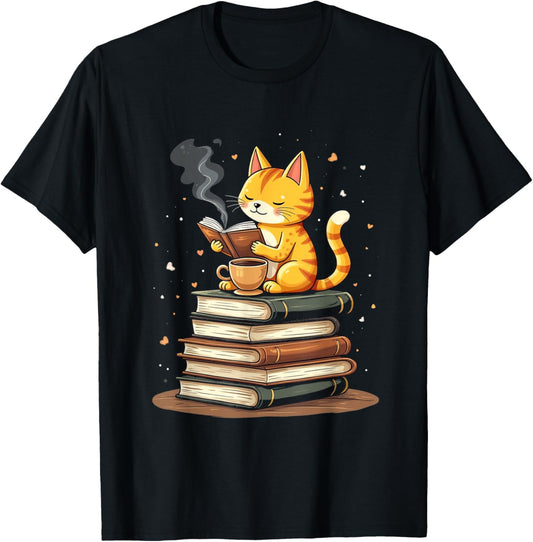 Cat Reading Books