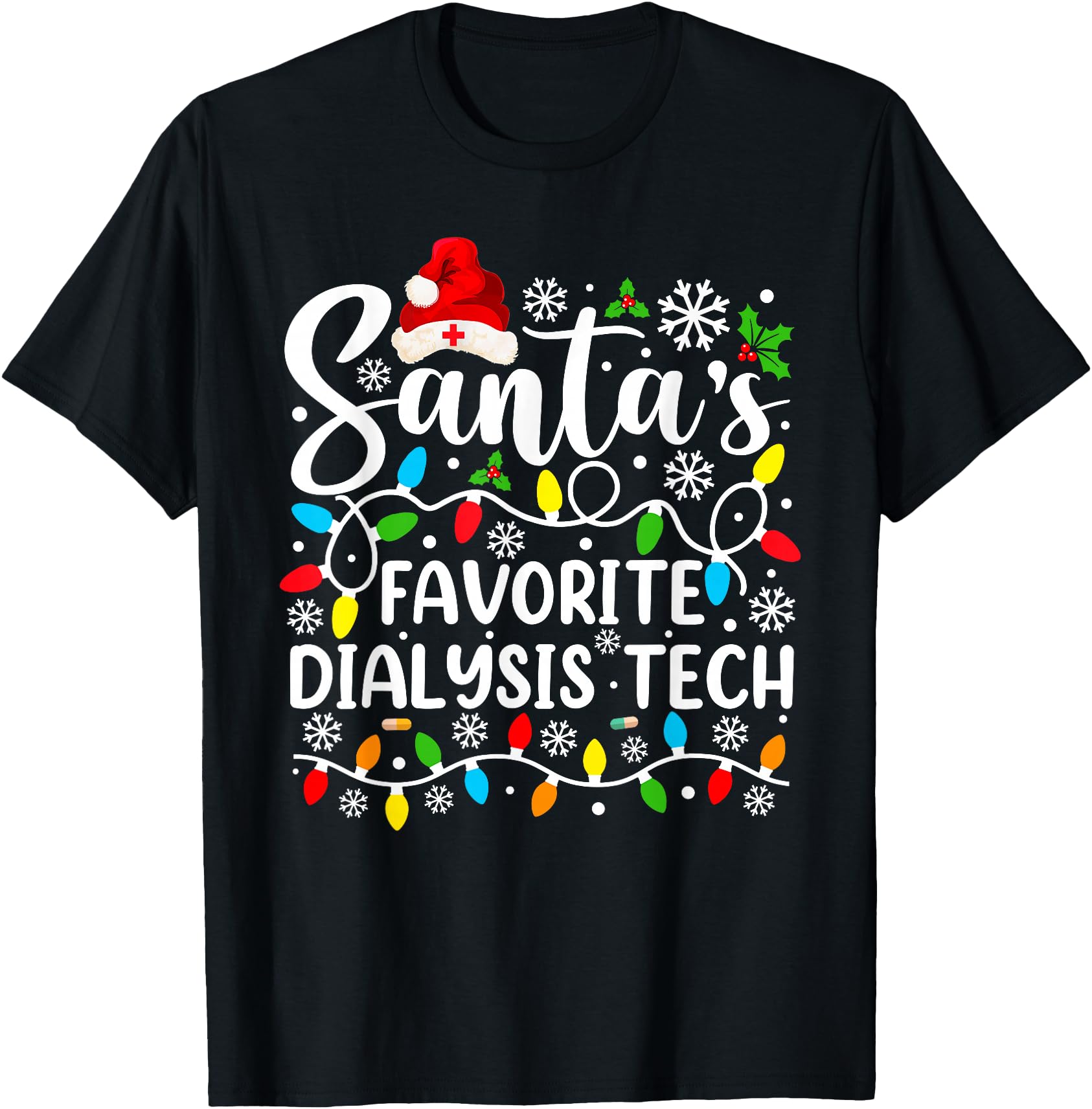Santa's Favorite Dialysis Tech Funny Christmas