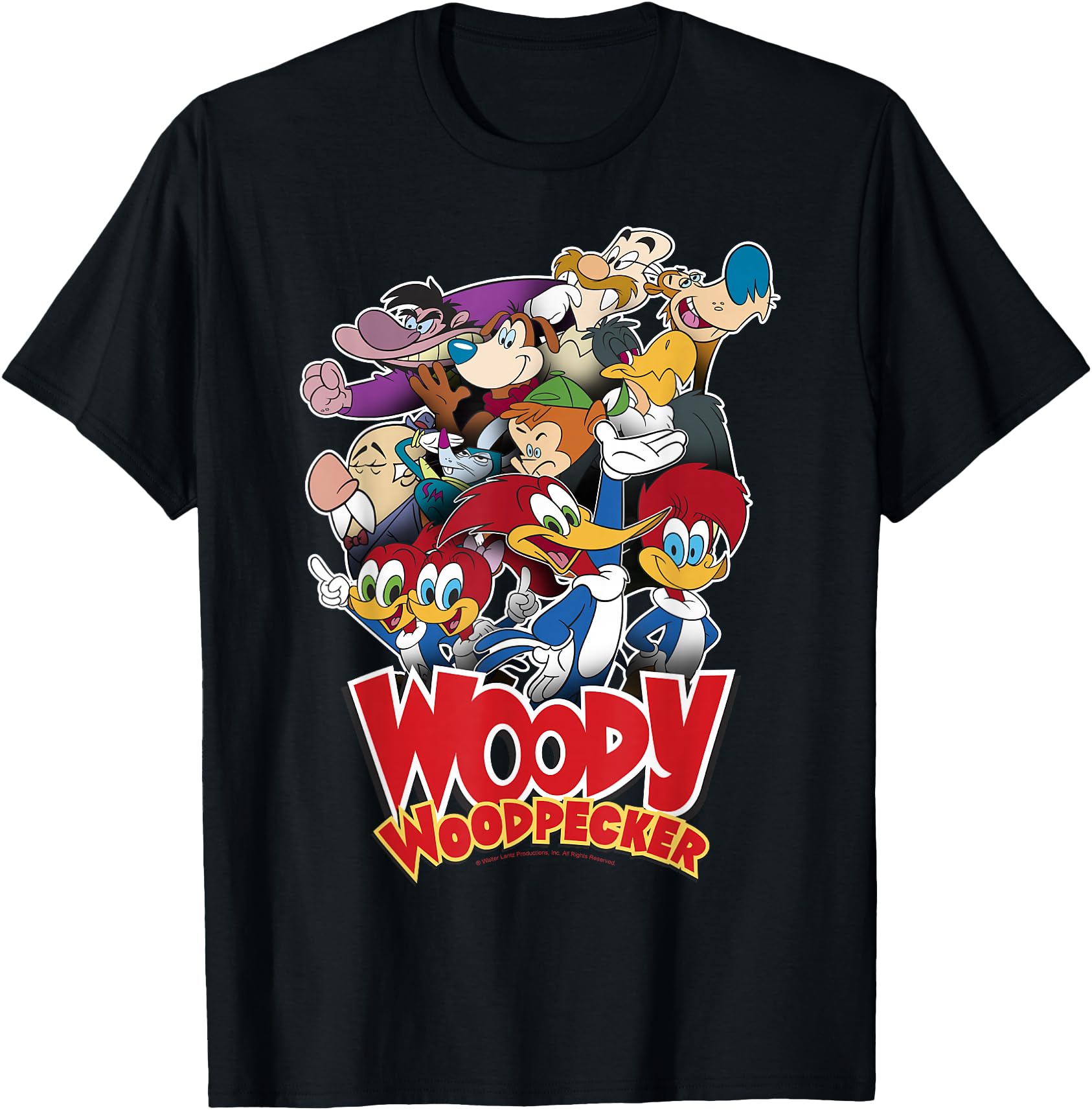 Woody Woodpecker Group Shot Vintage Poster